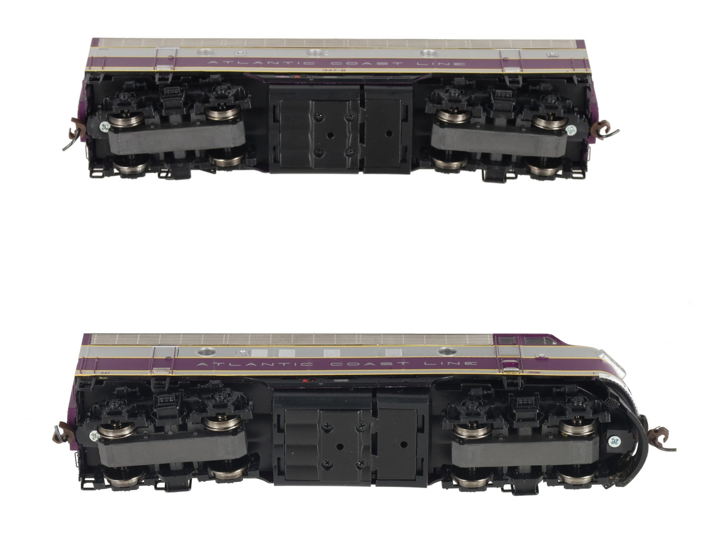 Athearn G2511 HO Scale Atlantic Coast Line F-3 Phase 4 Diesel AB Set VG/Box