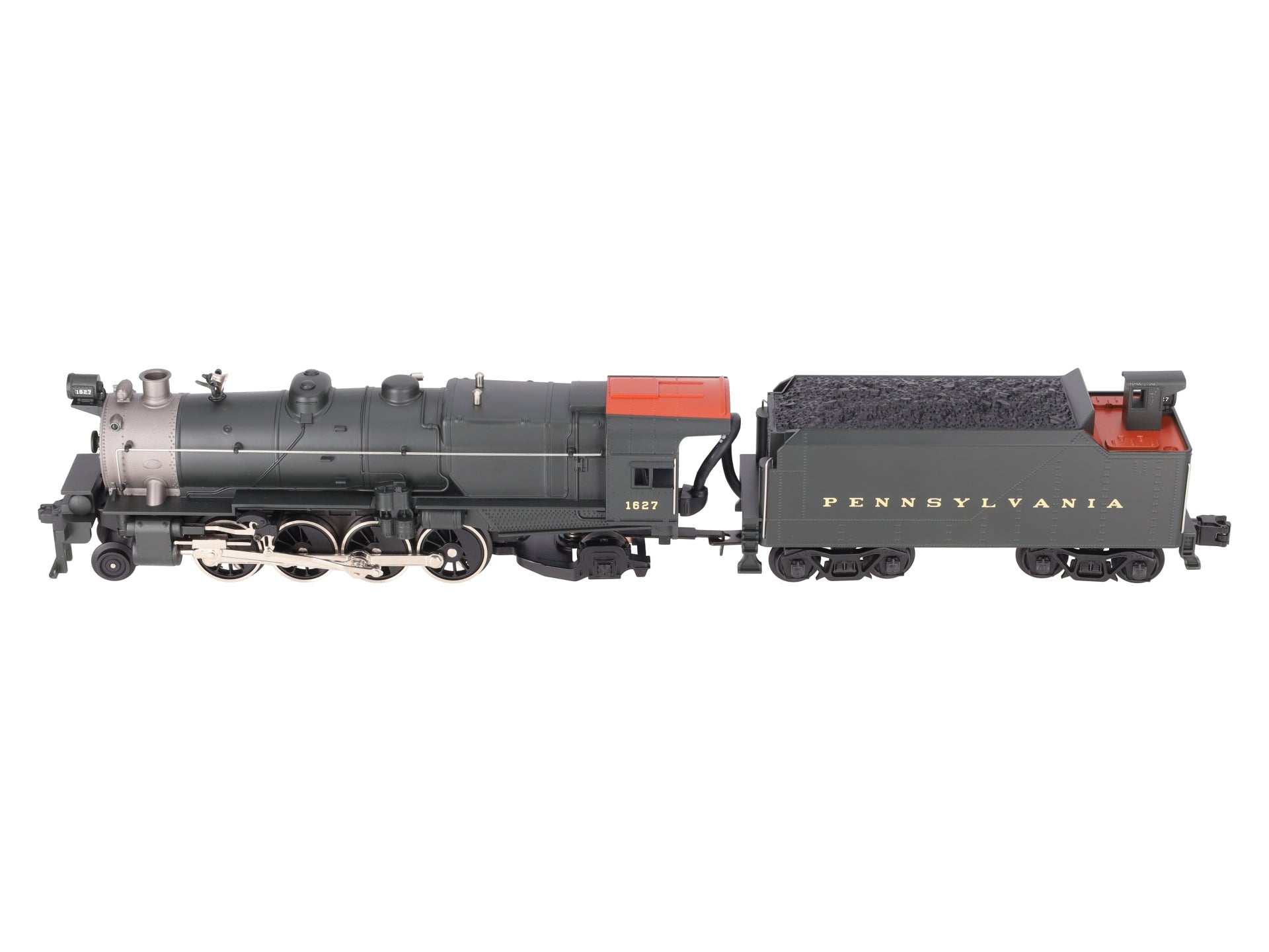 MTH 30-1164-1 O Pennsylvania 2-8-2 L-1 Mikado Steam Loco & Tender w/PS2 #1627 LN/Box