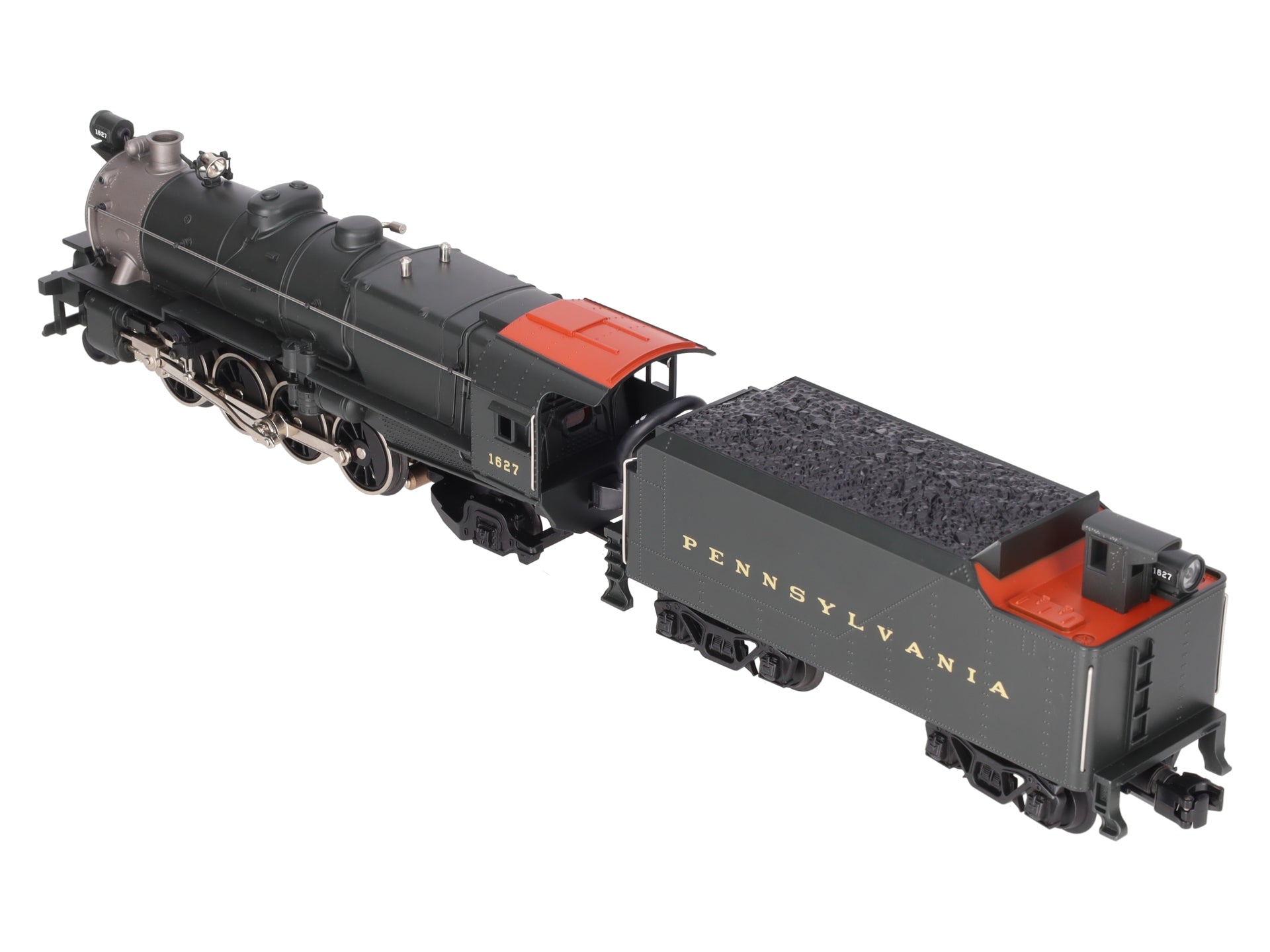 MTH 30-1164-1 O Pennsylvania 2-8-2 L-1 Mikado Steam Loco & Tender w/PS2 #1627 LN/Box