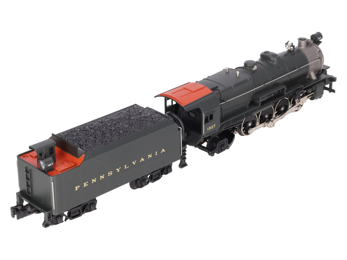 MTH 30-1164-1 O Pennsylvania 2-8-2 L-1 Mikado Steam Loco & Tender w/PS2 #1627 LN/Box