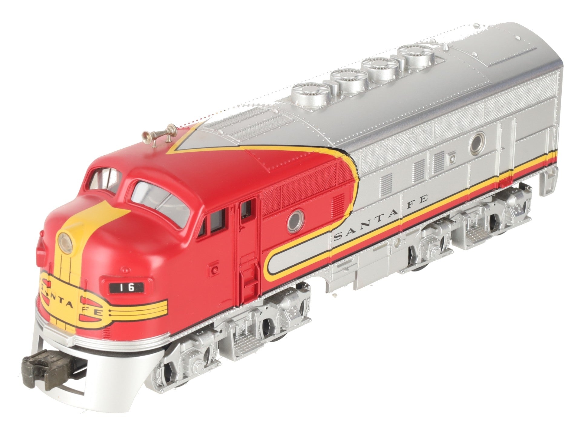 MTH 30-40211A O Gauge Santa Fe EMD F3 A-Unit Diesel Engine #16 w/PS1 LN/Box