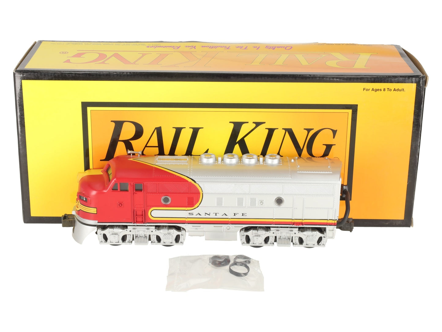 MTH 30-40211A O Gauge Santa Fe EMD F3 A-Unit Diesel Engine #16 w/PS1 LN/Box