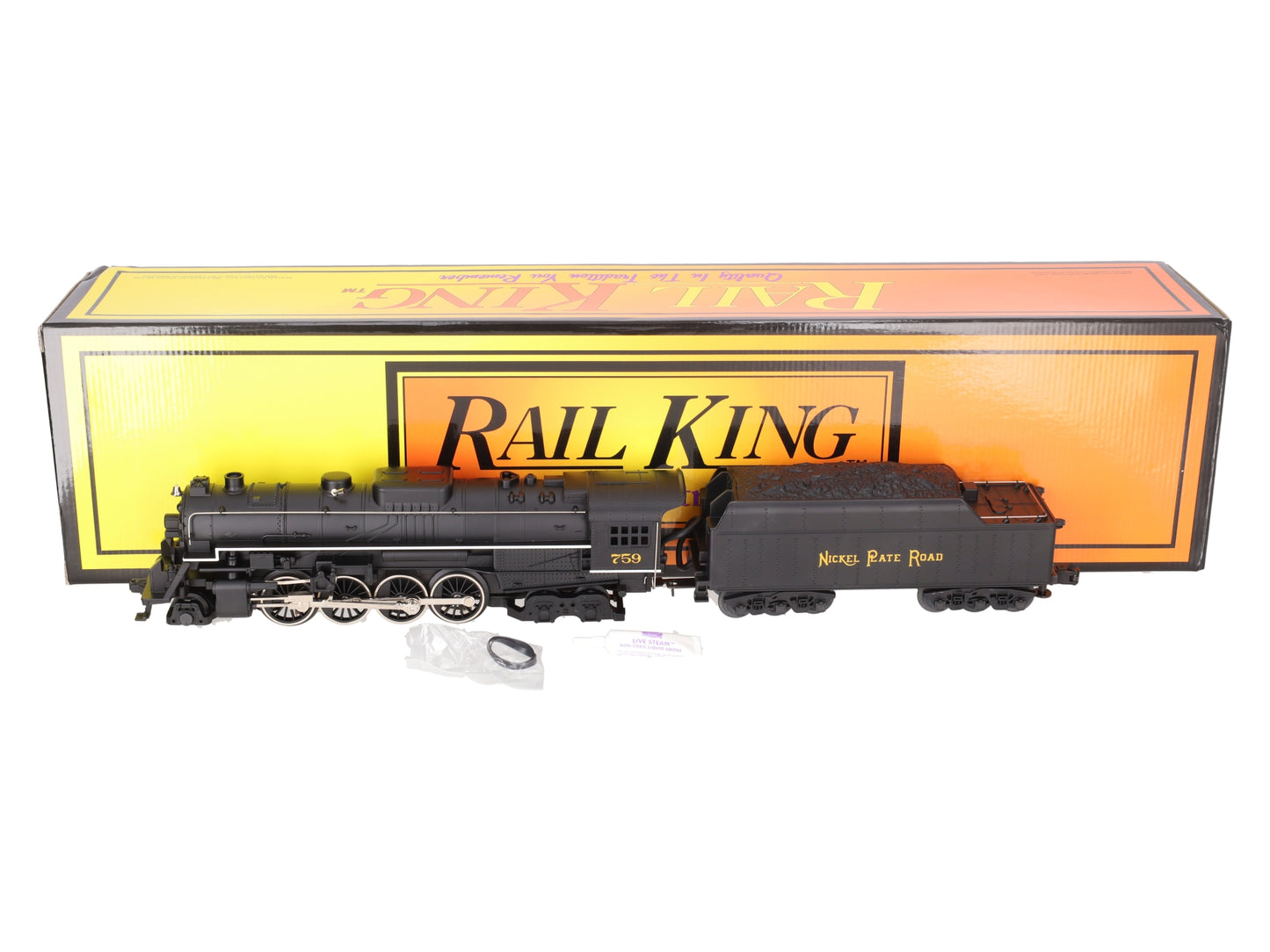 MTH 30-1109 O Nickel Plate Road Berkshire 2-8-4 Steam Locomotive & Tender #759 LN/Box