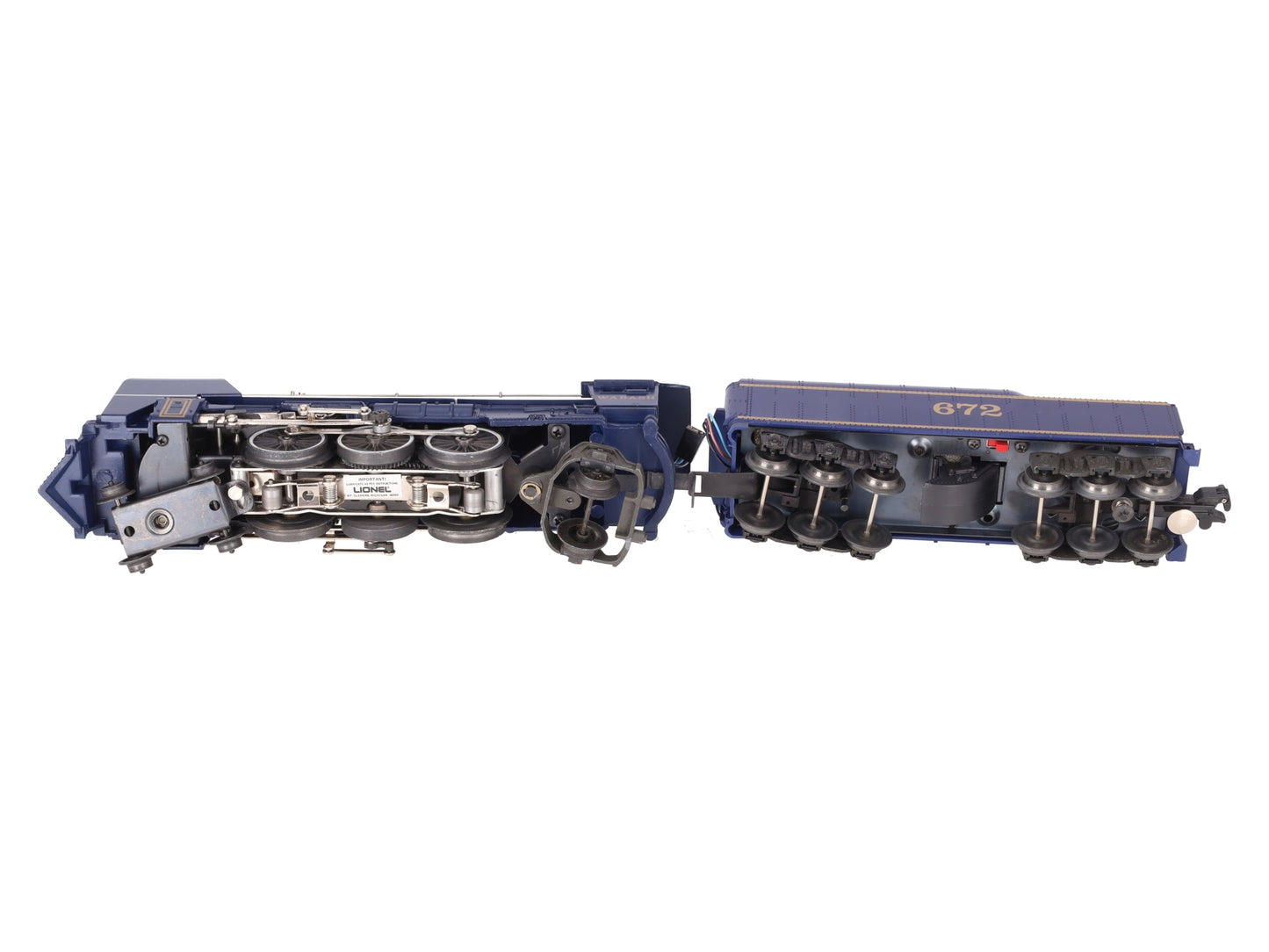 Lionel 6-8610 O Gauge Wabash 4-6-2 Steam Locomotive & Tender #672 EX/Box