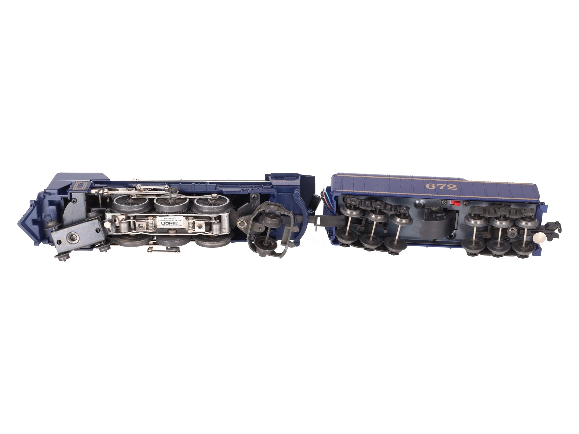 Lionel 6-8610 O Gauge Wabash 4-6-2 Steam Locomotive & Tender #672 EX/Box