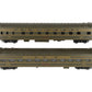 MTH 20-6636 O Gauge C&NW 70' Streamlined Sleeper/Diner Passenger Car Set LN/Box