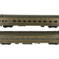 MTH 20-6636 O Gauge C&NW 70' Streamlined Sleeper/Diner Passenger Car Set LN/Box