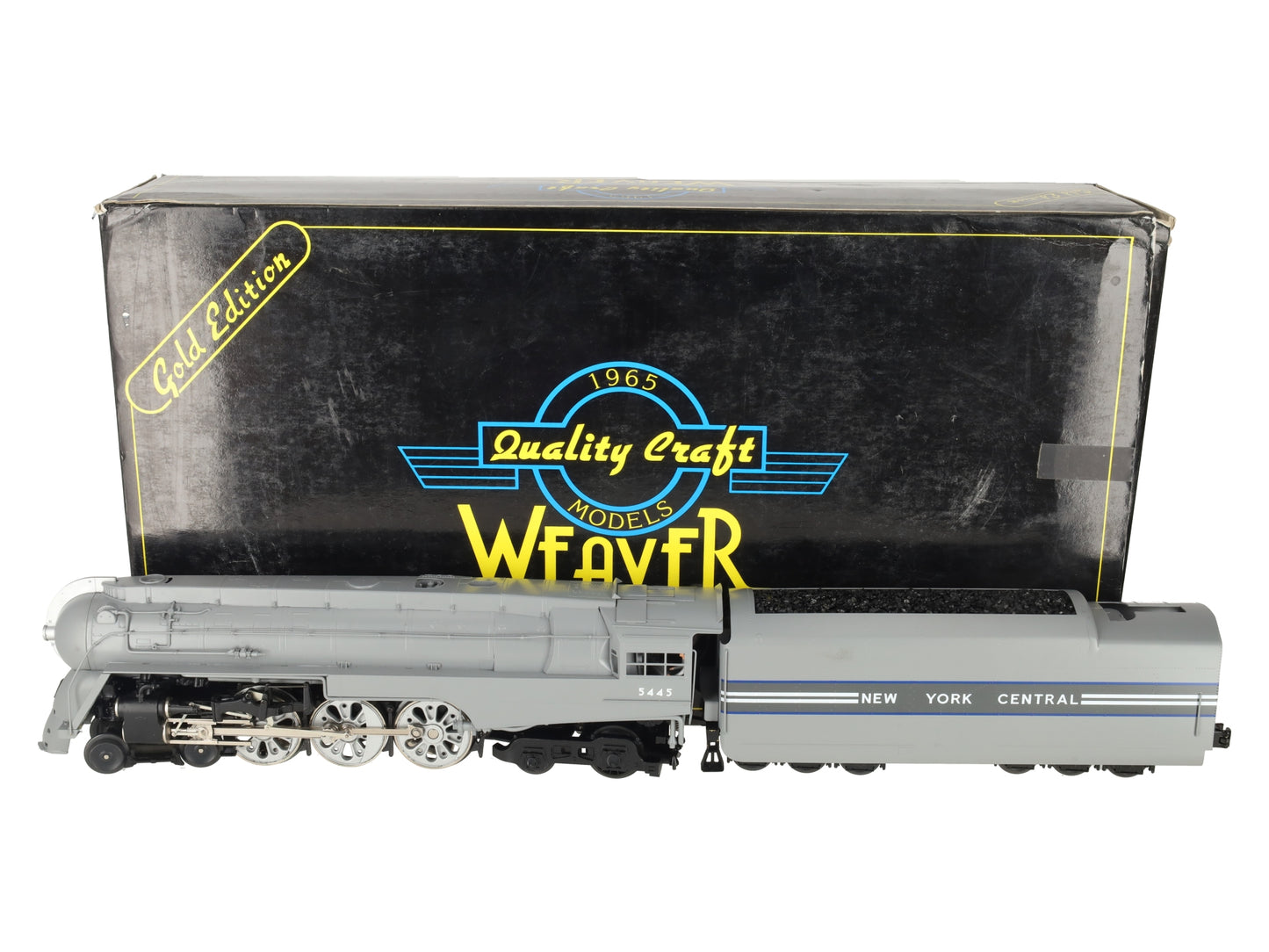 Weaver 5445 O Gauge New York Central 4-6-4 Hudson Dreyfuss Steam Engine & Tender EX/Box