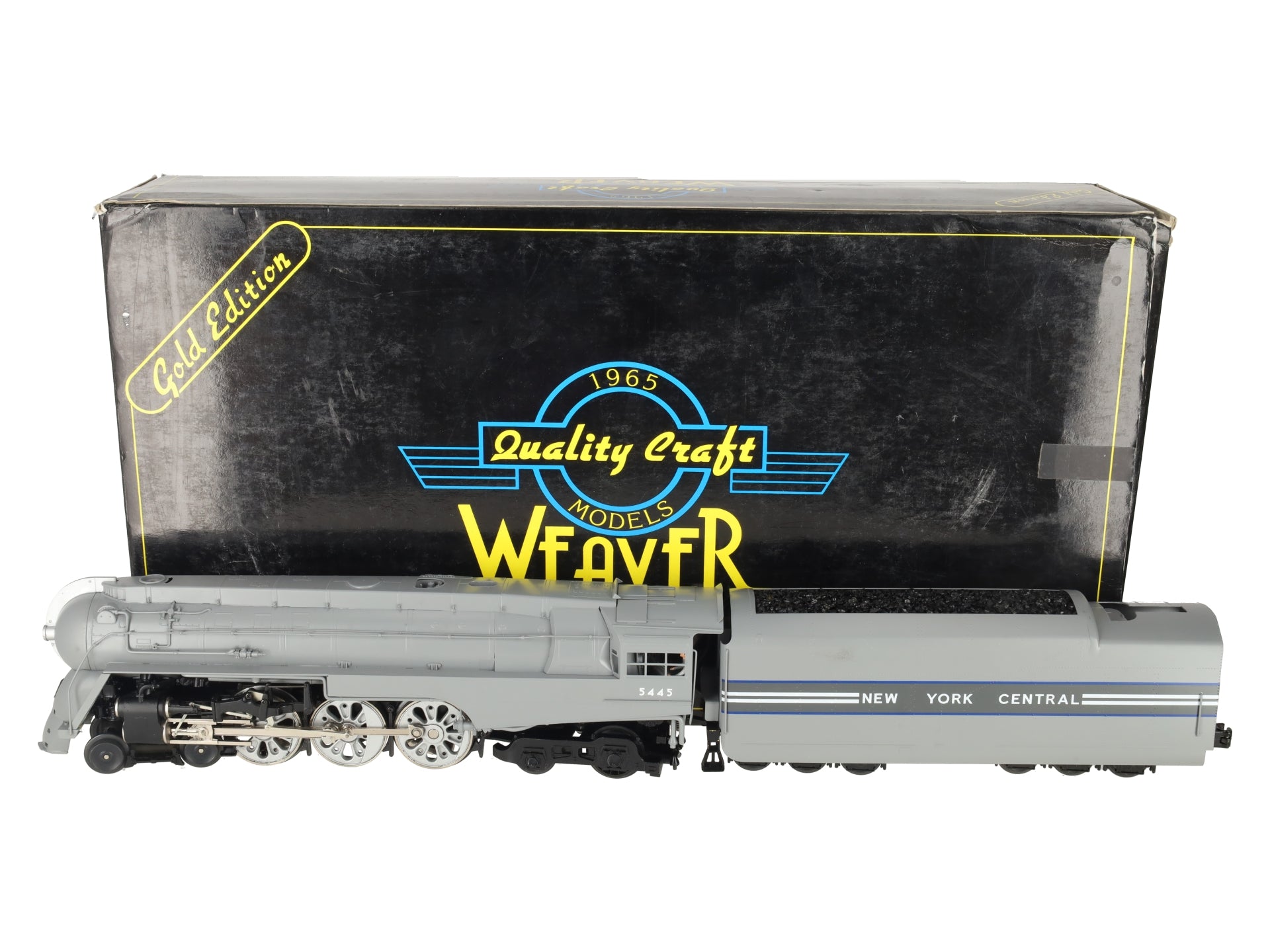 Weaver 5445 O Gauge New York Central 4-6-4 Hudson Dreyfuss Steam Engine & Tender EX/Box