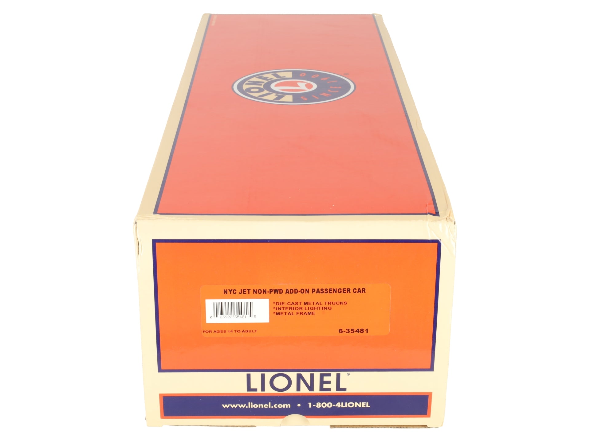 Lionel 6-35481 O Gauge New York Central M-498 Jet Non-Powered Add-On Car