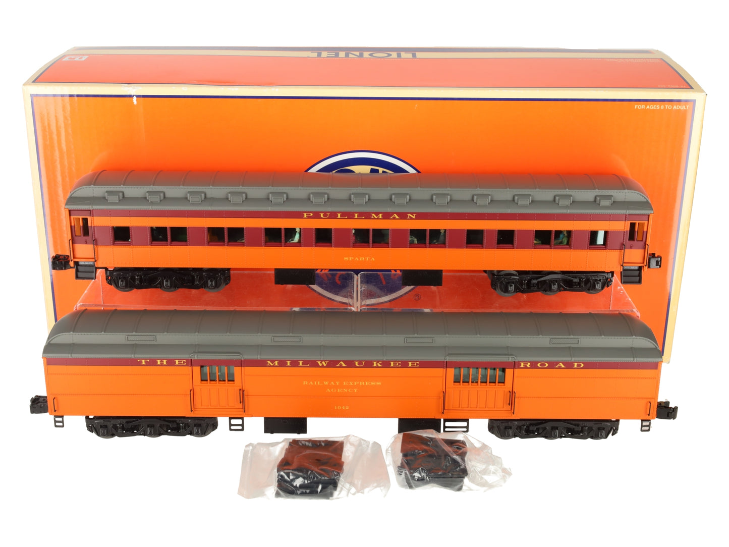 Lionel 6-25516 O Milwaukee Road 'Olympian' Heavyweight Passenger Car (Set of 2) EX/Box