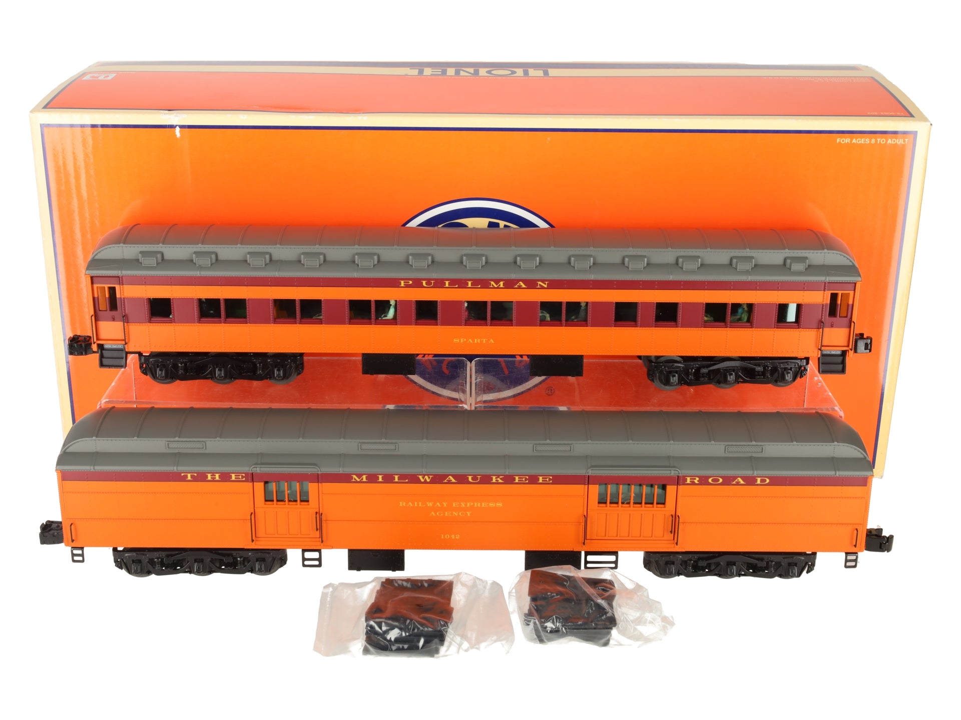 Lionel 6-25516 O Milwaukee Road 'Olympian' Heavyweight Passenger Car (Set of 2) EX/Box