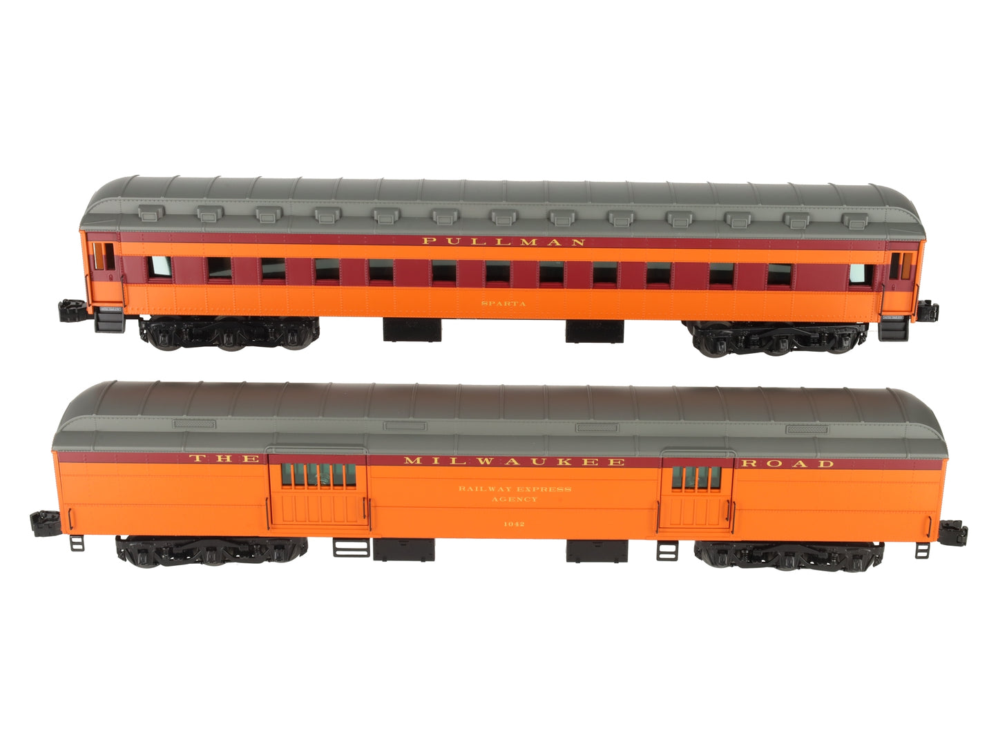 Lionel 6-25516 O Milwaukee Road 'Olympian' Heavyweight Passenger Car (Set of 2) EX/Box