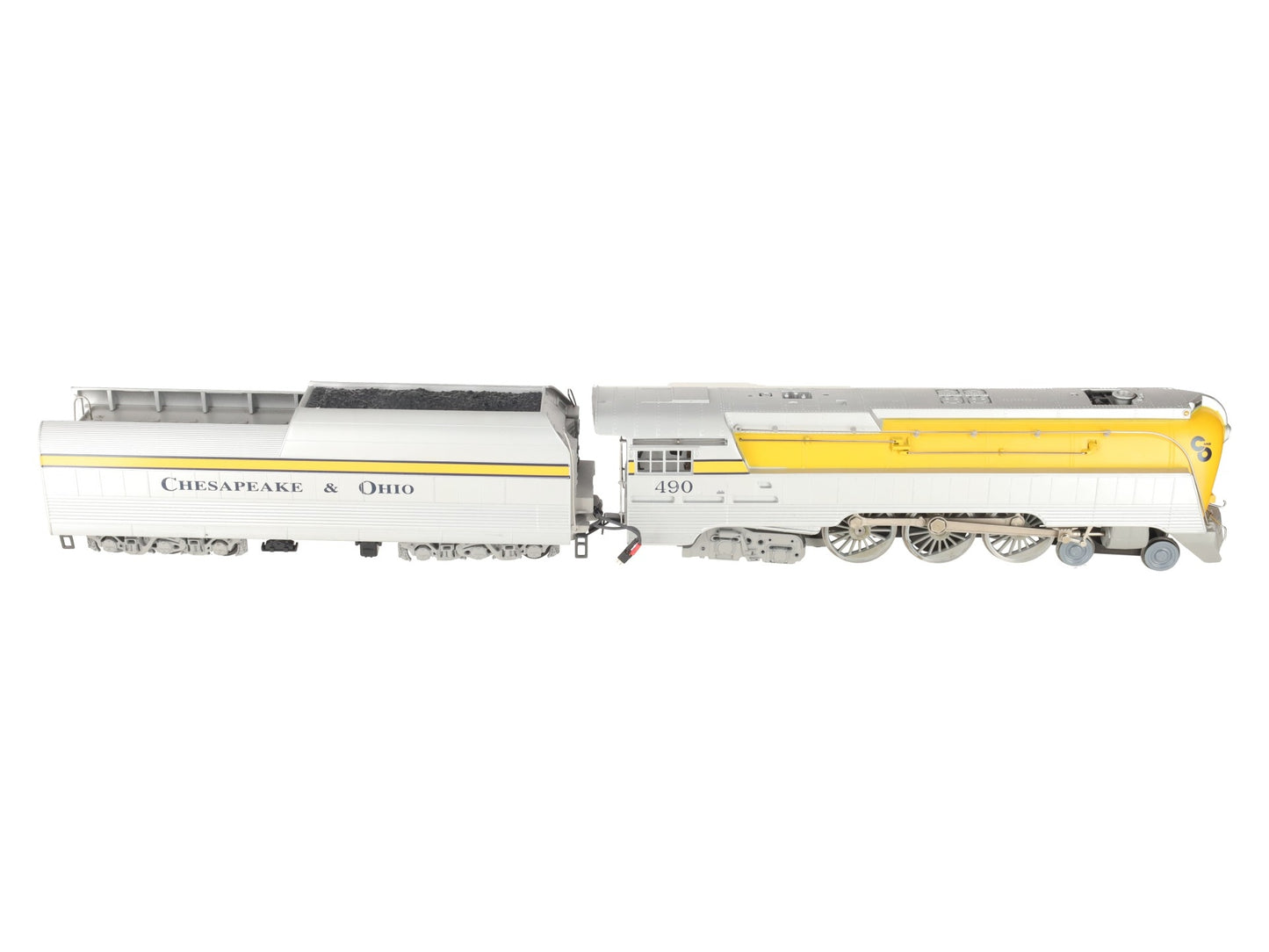 Lionel 6-18043 O Chesapeake & Ohio Streamlined Hudson & Tender #490 with RSII VG