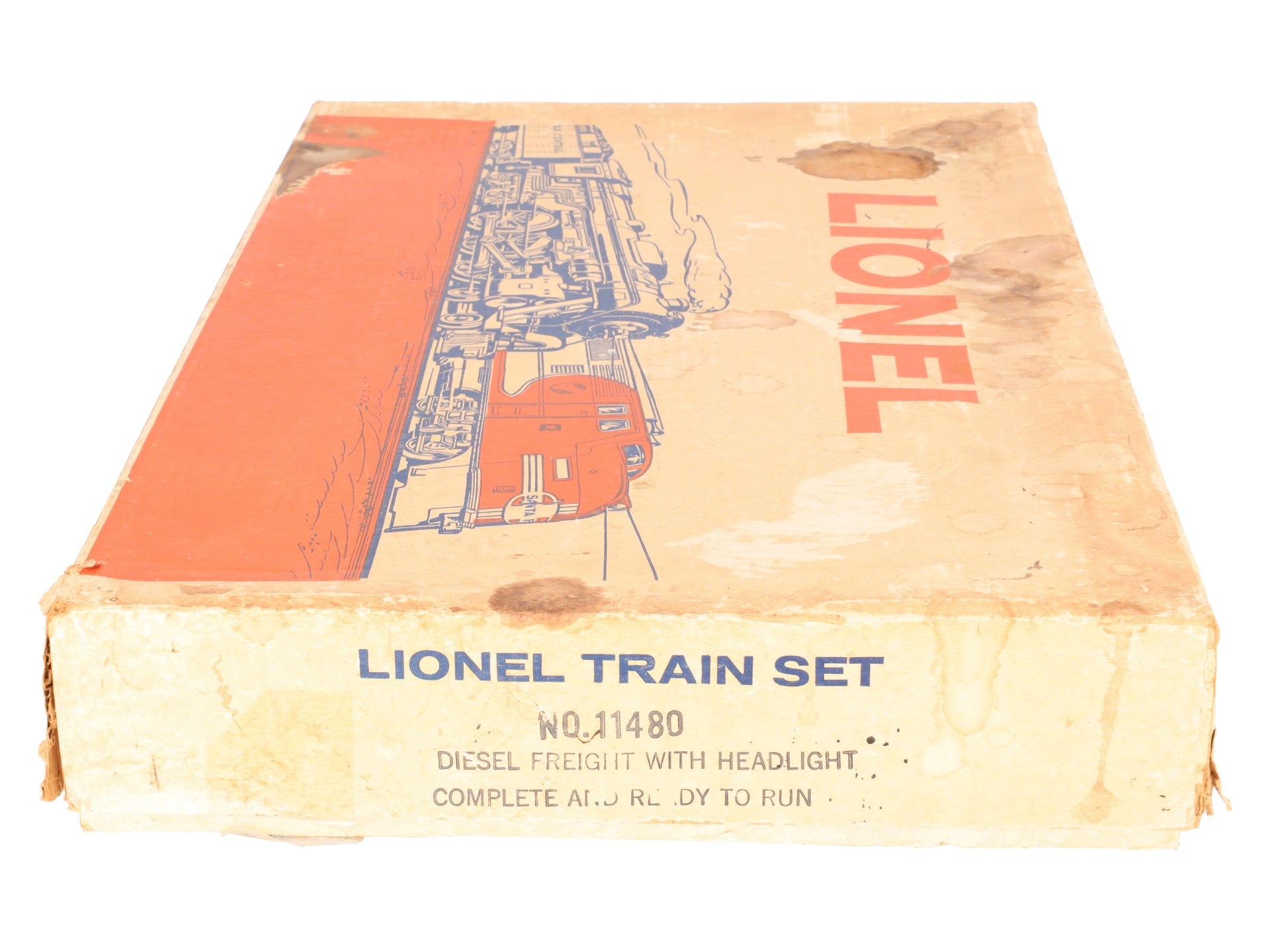 Lionel 11480 O Santa Fe AA Alco Diesel Vintage Postwar Freight Set 213P/T VG/Box