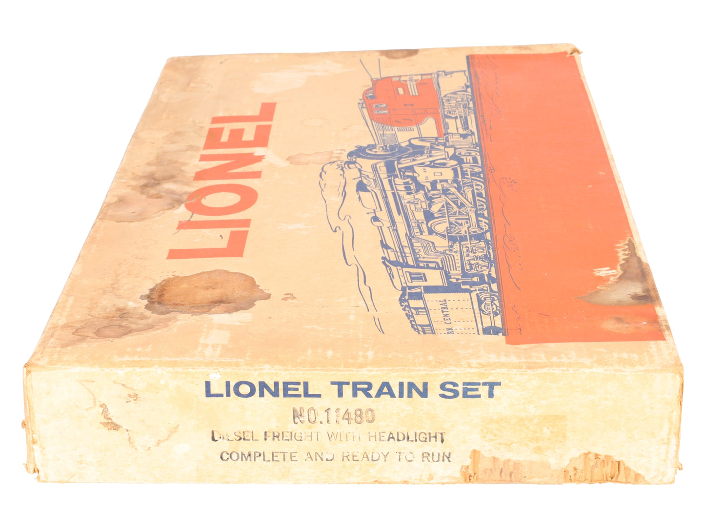 Lionel 11480 O Santa Fe AA Alco Diesel Vintage Postwar Freight Set 213P/T VG/Box