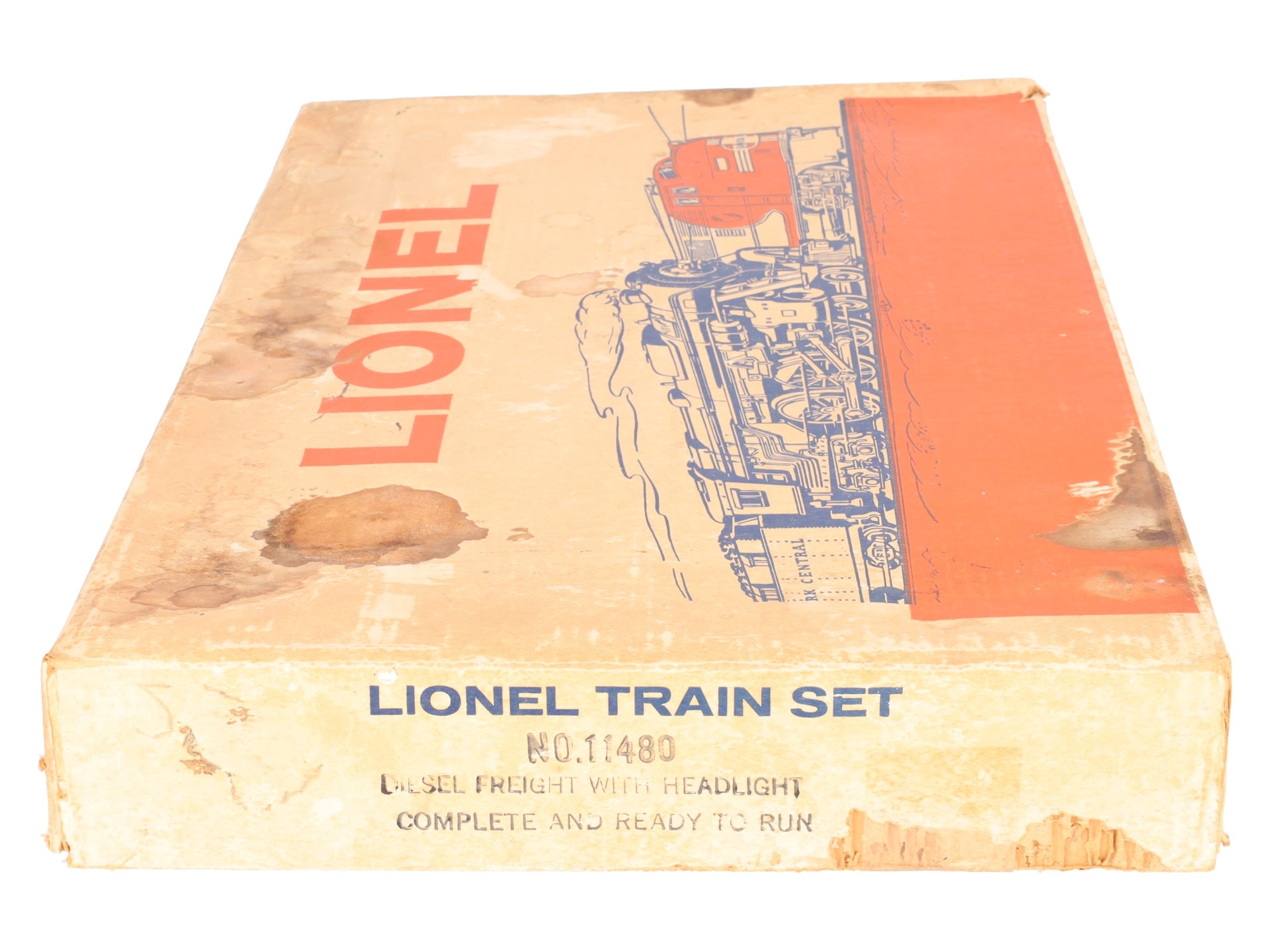Lionel 11480 O Santa Fe AA Alco Diesel Vintage Postwar Freight Set 213P/T VG/Box