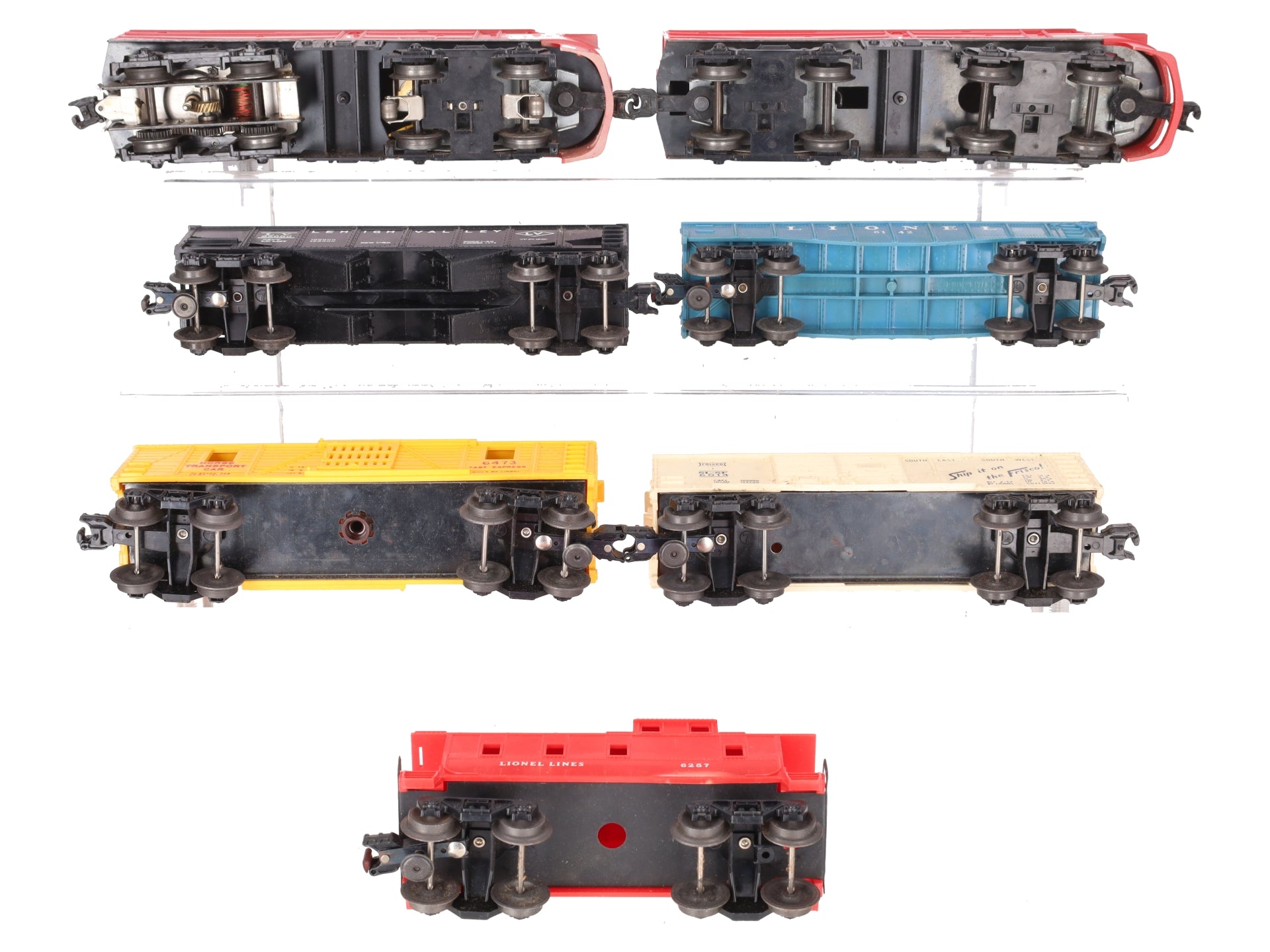 Lionel 11480 O Santa Fe AA Alco Diesel Vintage Postwar Freight Set 213P/T VG/Box