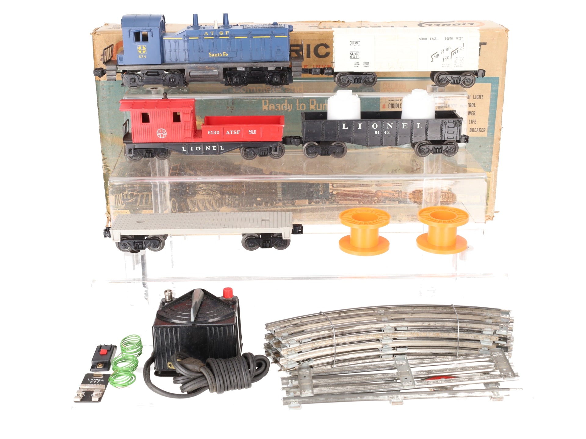 Lionel 11530 Vintage O 634 Diesel Set. 6014, 6142, 6402, 6130 VG/Box