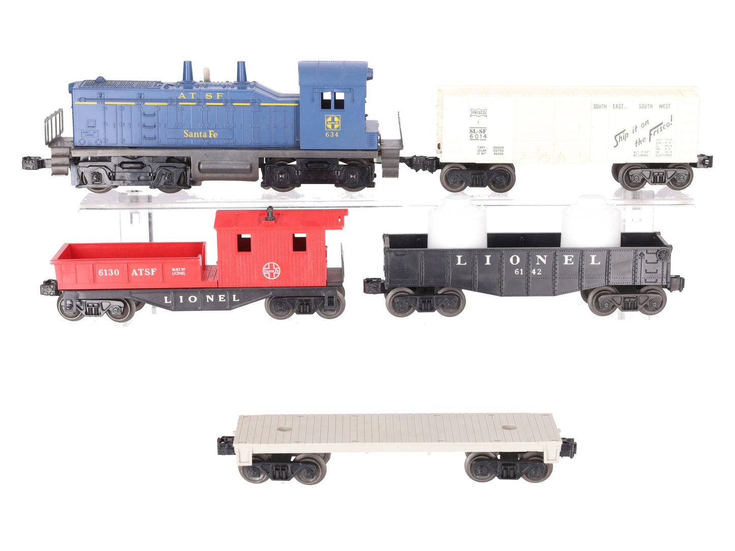 Lionel 11530 Vintage O 634 Diesel Set. 6014, 6142, 6402, 6130 VG/Box