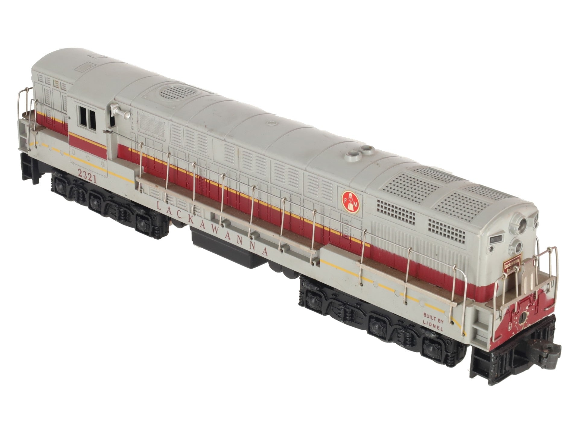 Lionel 2321 Vintage O Lackawanna FM Trainmaster Diesel (Gray Roof Version) VG