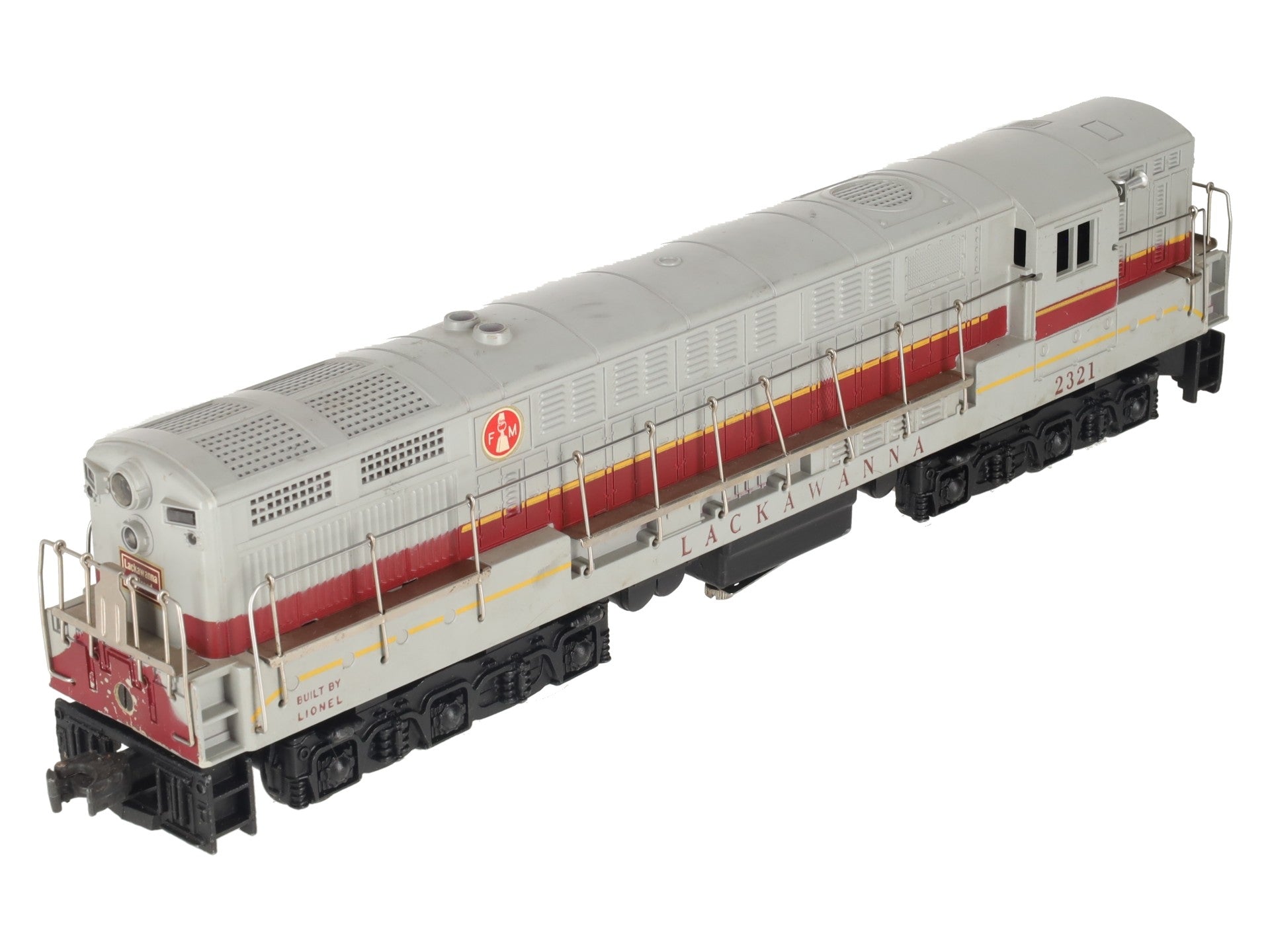 Lionel 2321 Vintage O Lackawanna FM Trainmaster Diesel (Gray Roof Version) VG