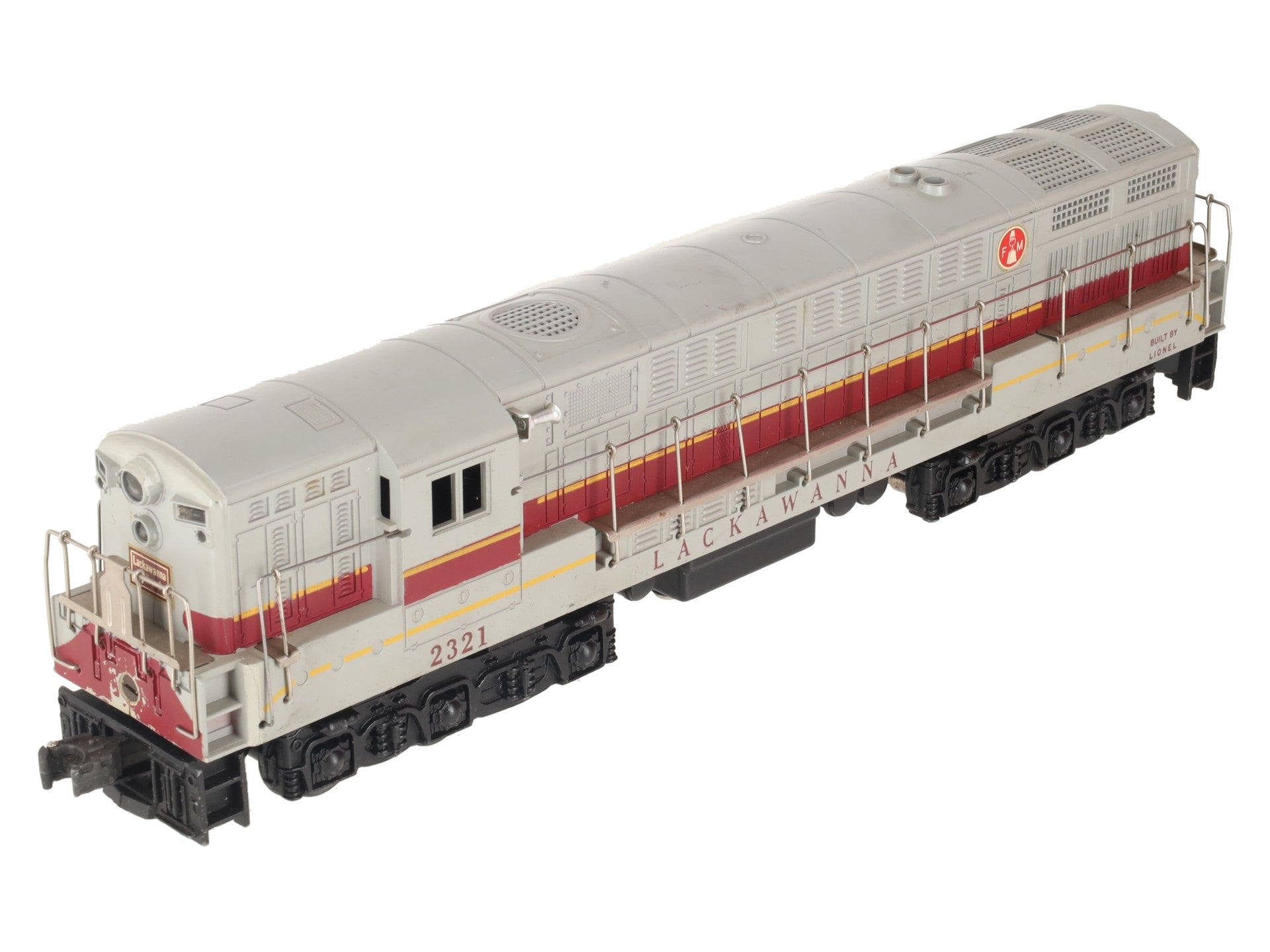 Lionel 2321 Vintage O Lackawanna FM Trainmaster Diesel (Gray Roof Version) VG