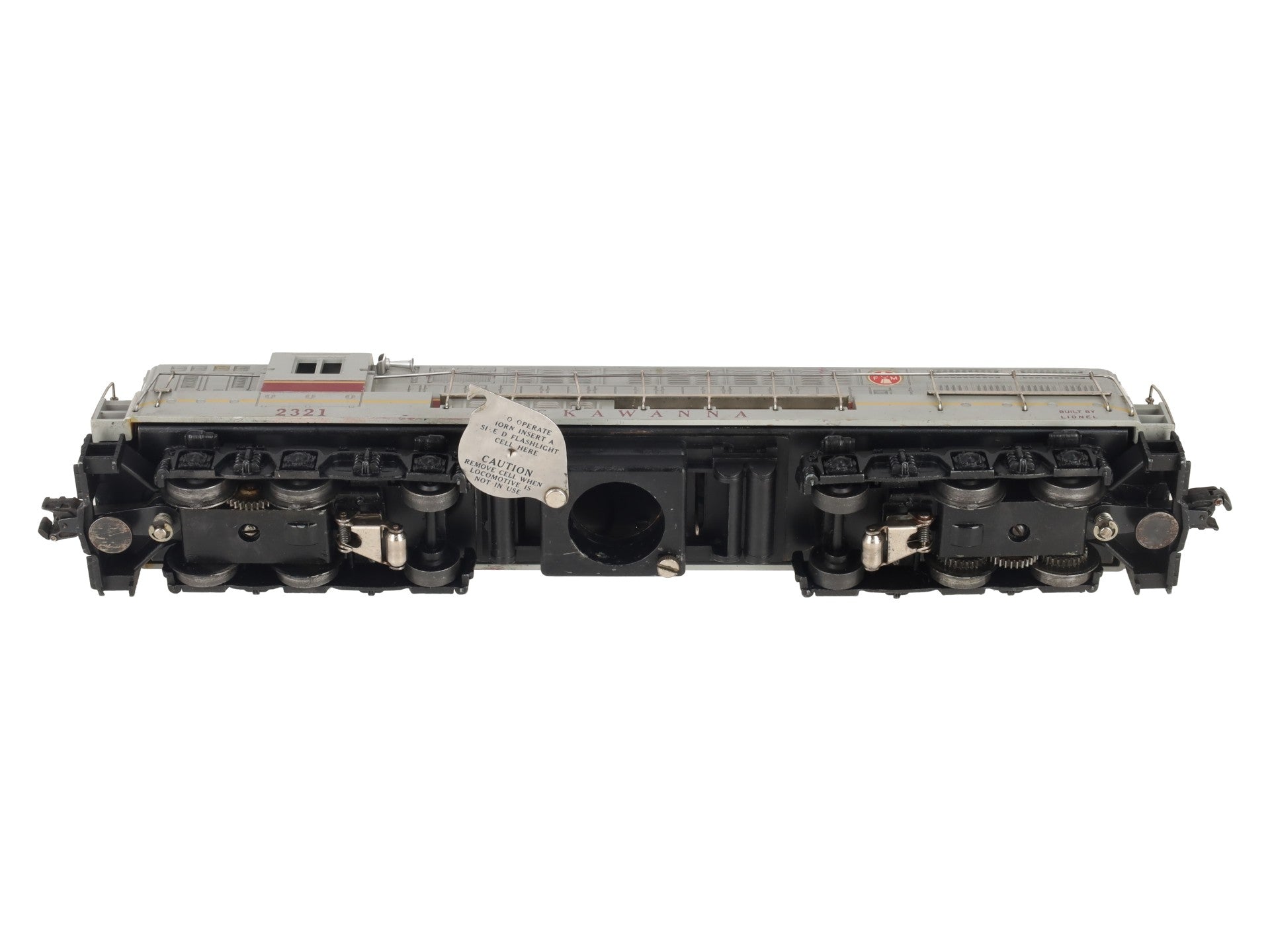 Lionel 2321 Vintage O Lackawanna FM Trainmaster Diesel (Gray Roof Version) VG