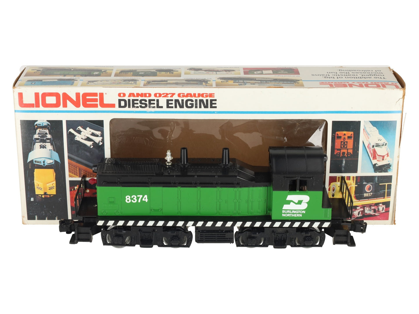 Lionel 6-8374 O Gauge Burlington Northern SW-1 Switcher #8374 VG/Box