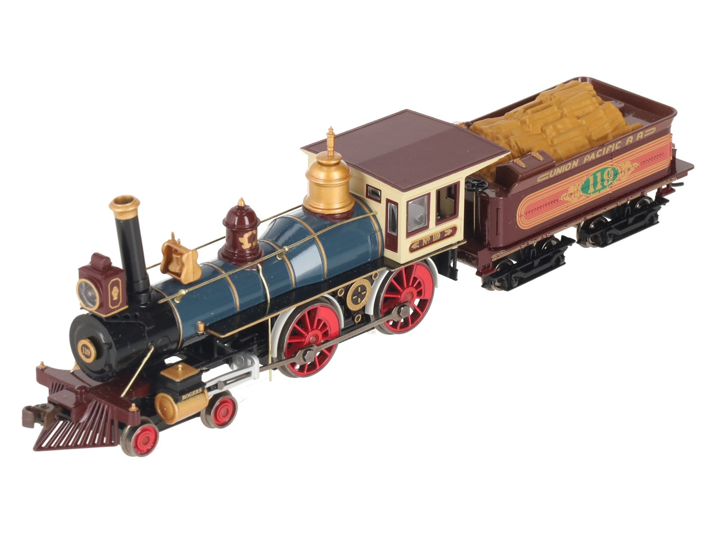 Bachmann 52701 HO Union Pacific 4-4-0 Steam Loco & Tender #119 w Sound & DCC EX/Box