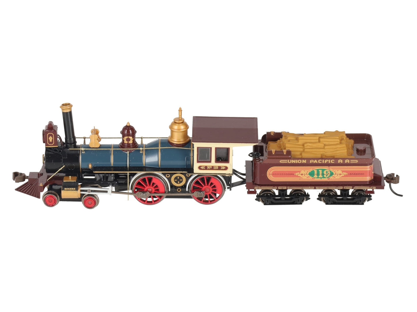 Bachmann 52701 HO Union Pacific 4-4-0 Steam Loco & Tender #119 w Sound & DCC EX/Box