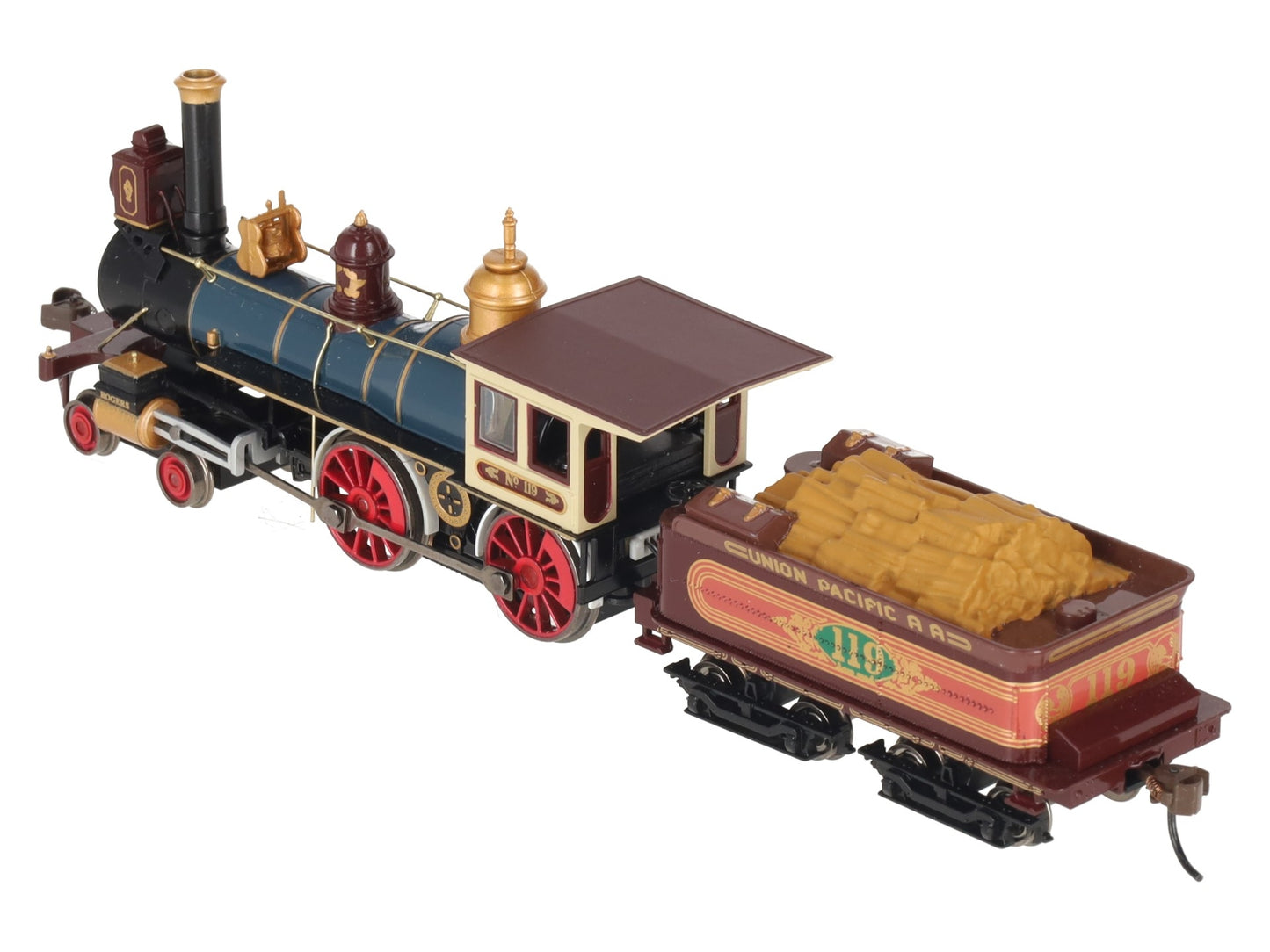 Bachmann 52701 HO Union Pacific 4-4-0 Steam Loco & Tender #119 w Sound & DCC EX/Box