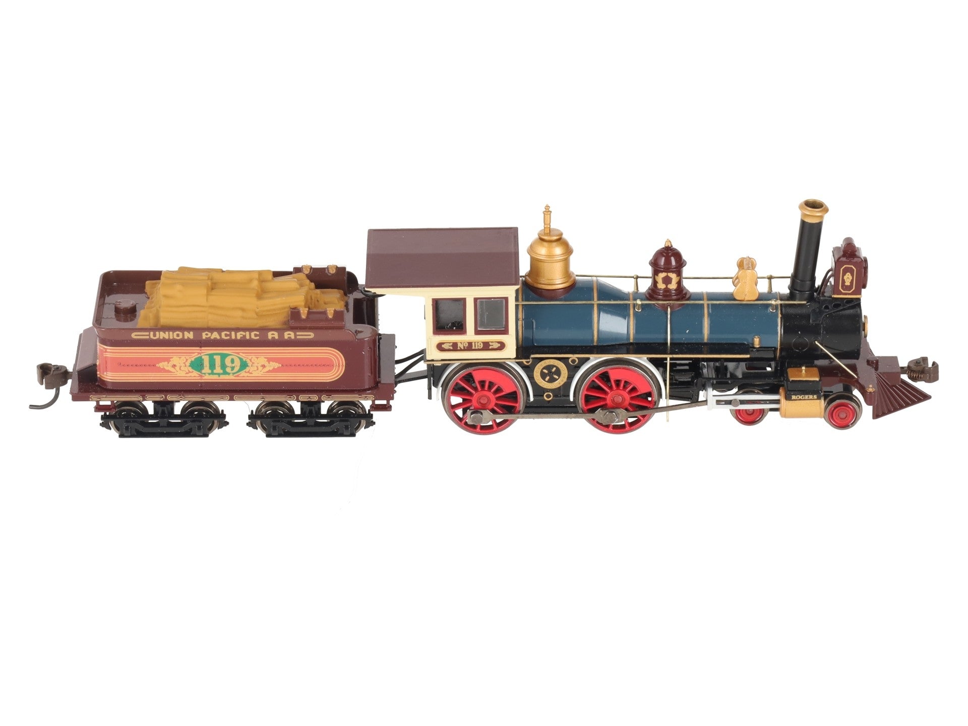 Bachmann 52701 HO Union Pacific 4-4-0 Steam Loco & Tender #119 w Sound & DCC EX/Box