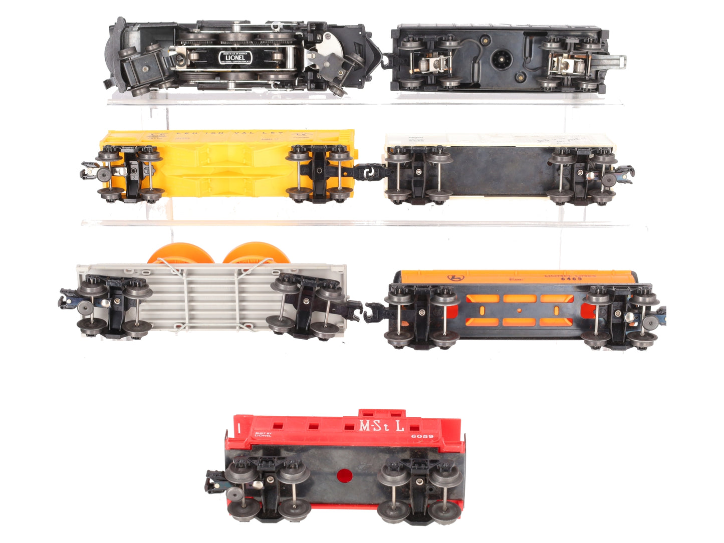 Lionel 11500 Vintage O 671 Steam Freight w/6176, 6465, 6014, 6059 VG/Box