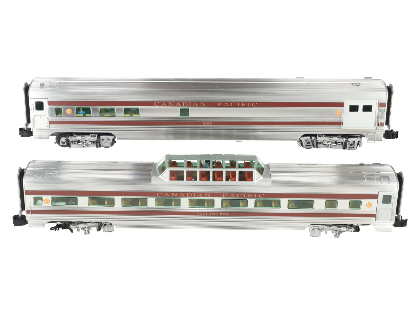 Lionel 6-25605 O Gauge Canadian Pacific 18" Aluminum Passenger Car (Set of 2) VG/Box