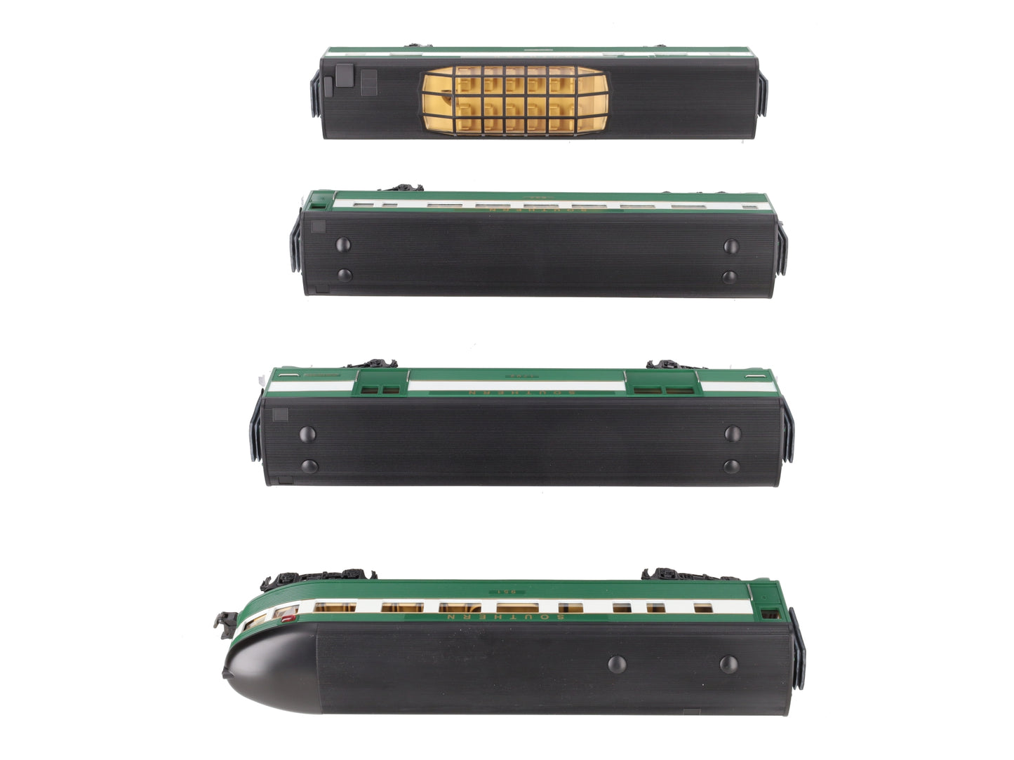 MTH 30-6123 O Southern RailKing Streamlined Passenger Set (Set of 4) EX/Box