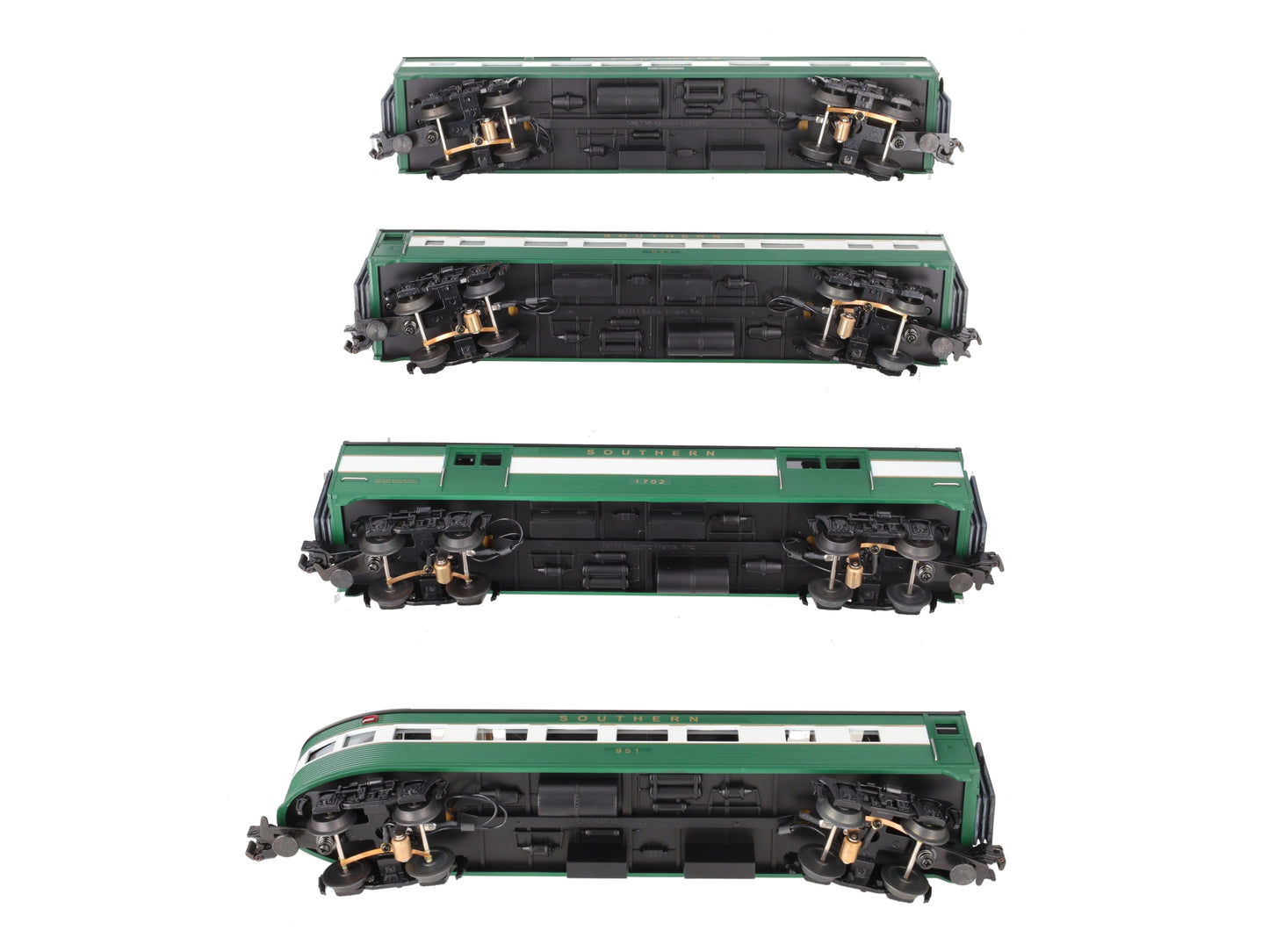 MTH 30-6123 O Southern RailKing Streamlined Passenger Set (Set of 4) EX/Box