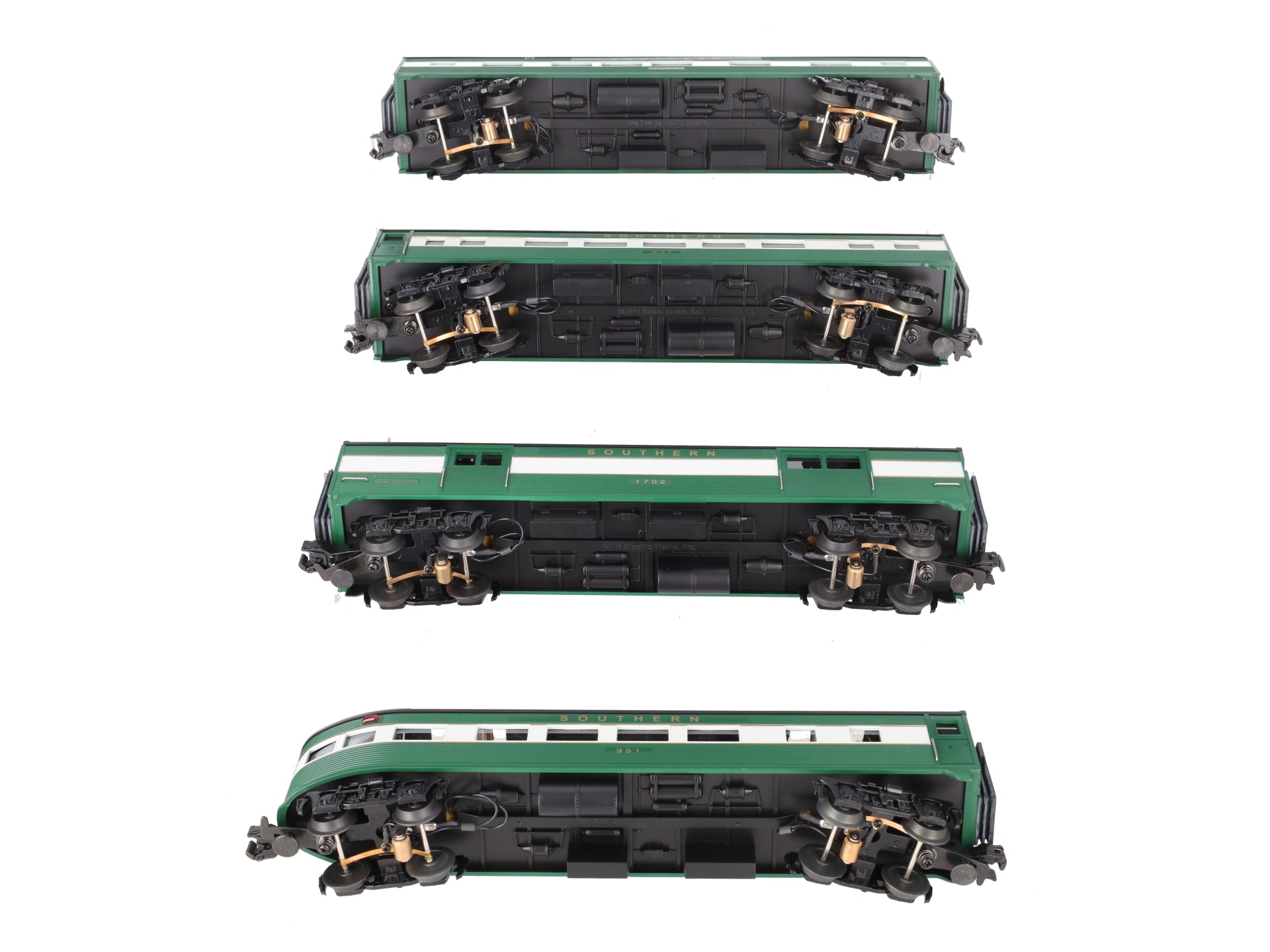 MTH 30-6123 O Southern RailKing Streamlined Passenger Set (Set of 4) EX/Box