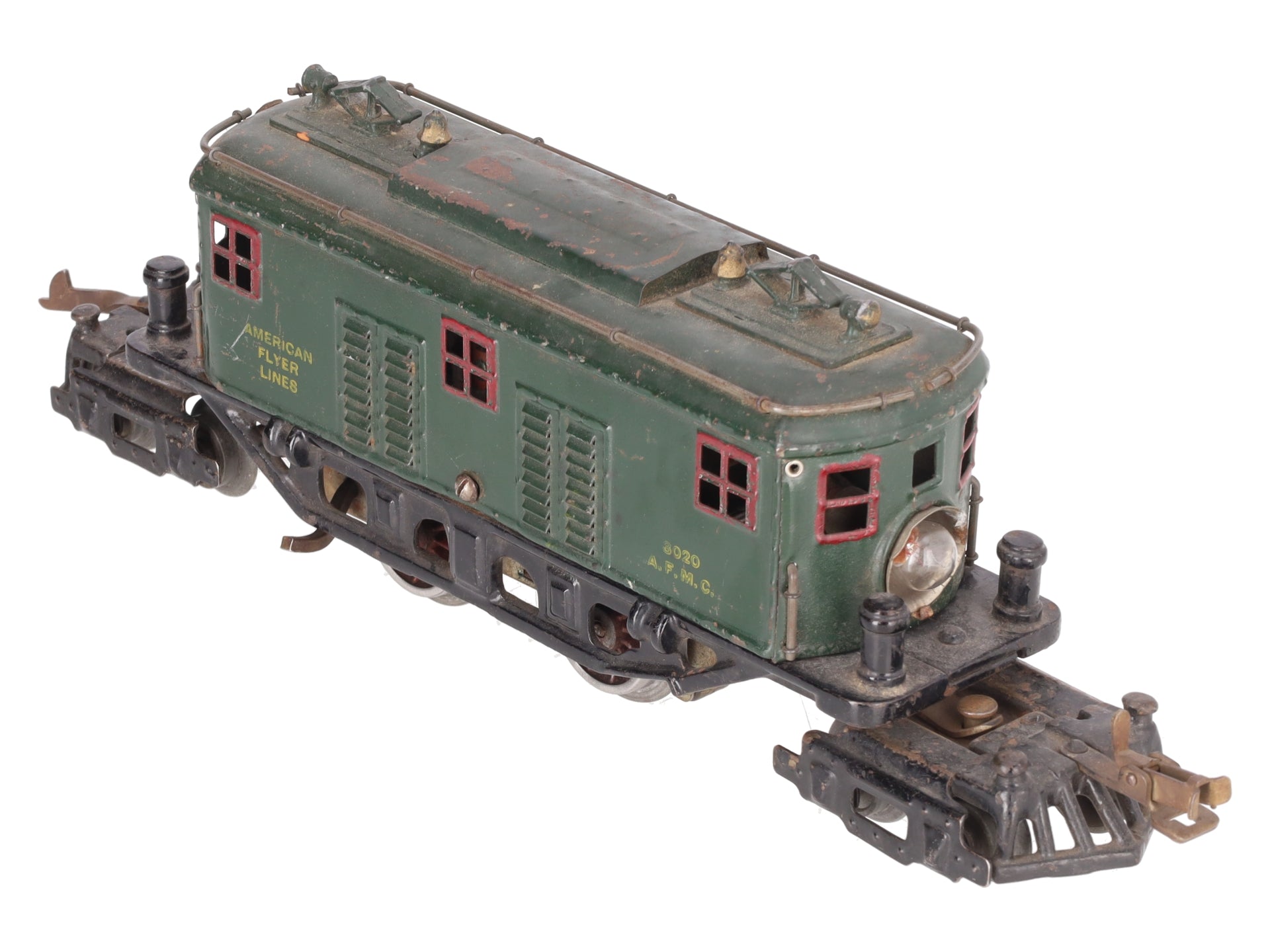 American Flyer 3020 Vintage O Prewar Box Cab Locomotive VG