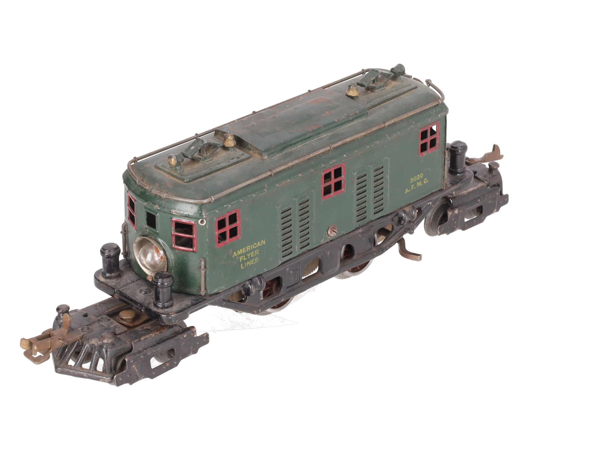 American Flyer 3020 Vintage O Prewar Box Cab Locomotive VG