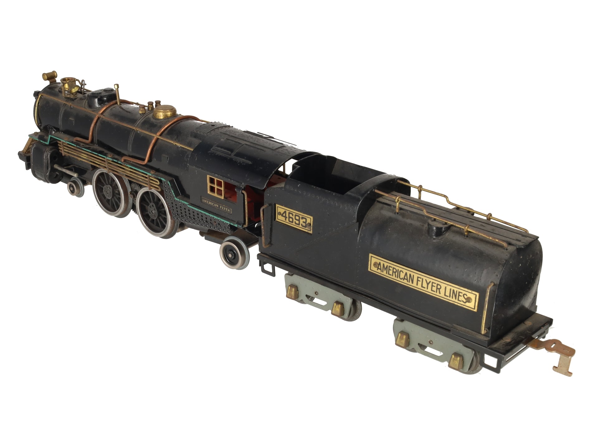 American Flyer 4693 Vintage Std Gauge 4-4-2 Die-Cast Steam Locomotive w/ Tender