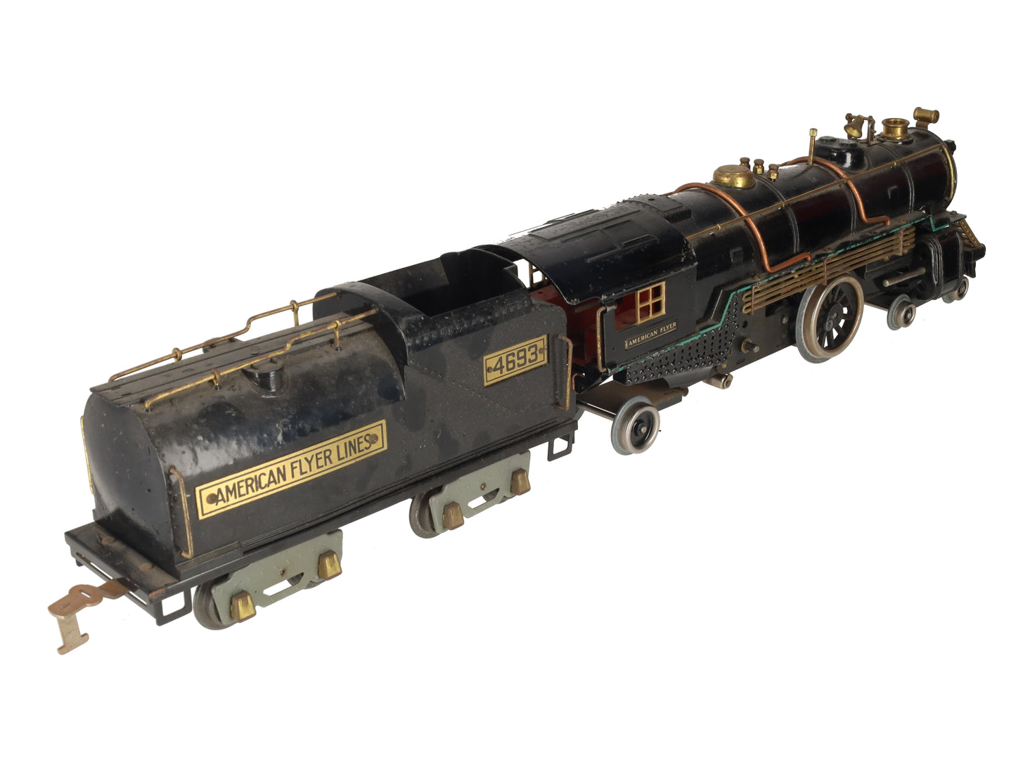 American Flyer 4693 Vintage Std Gauge 4-4-2 Die-Cast Steam Locomotive w/ Tender