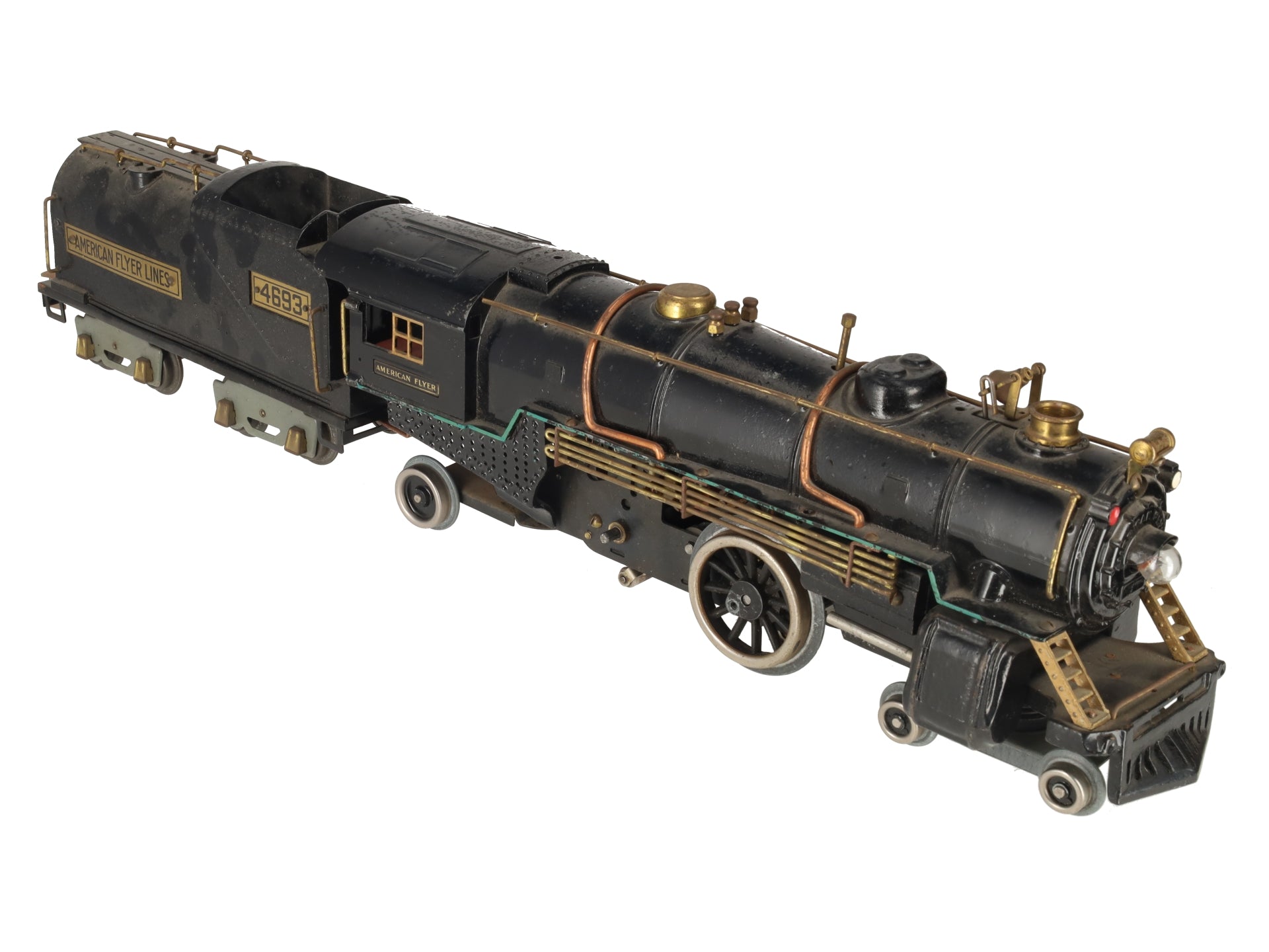 American Flyer 4693 Vintage Std Gauge 4-4-2 Die-Cast Steam Locomotive w/ Tender