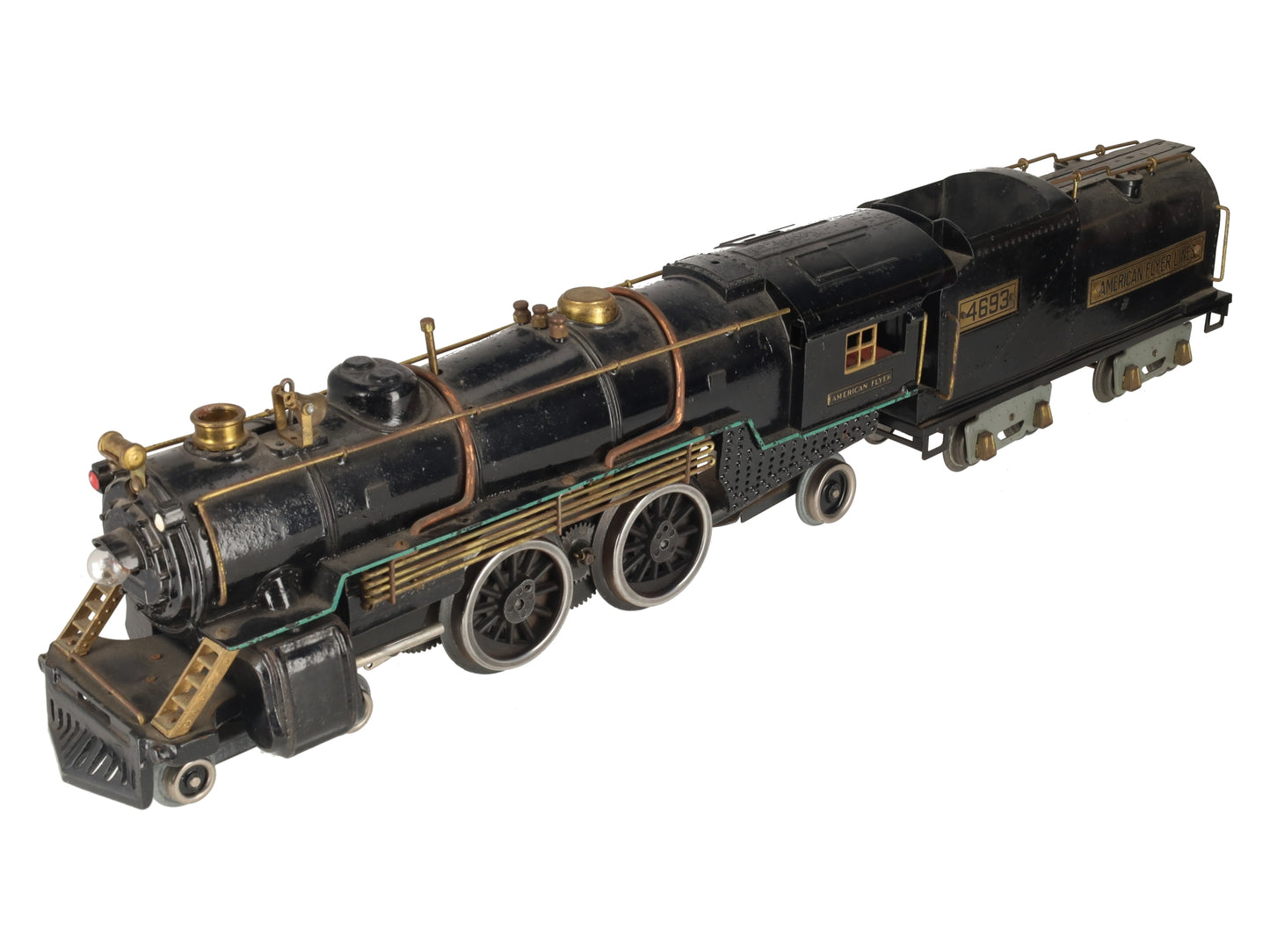 American Flyer 4693 Vintage Std Gauge 4-4-2 Die-Cast Steam Locomotive w/ Tender