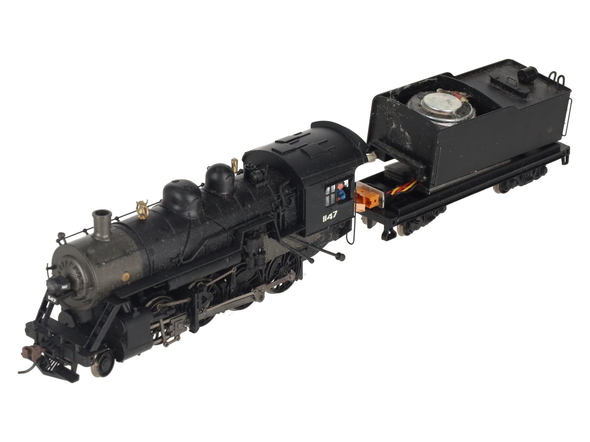 Bachmann 82307 HO Black Undecorated Baldwin 4-6-0 Steam Locomotive & Tender/Box