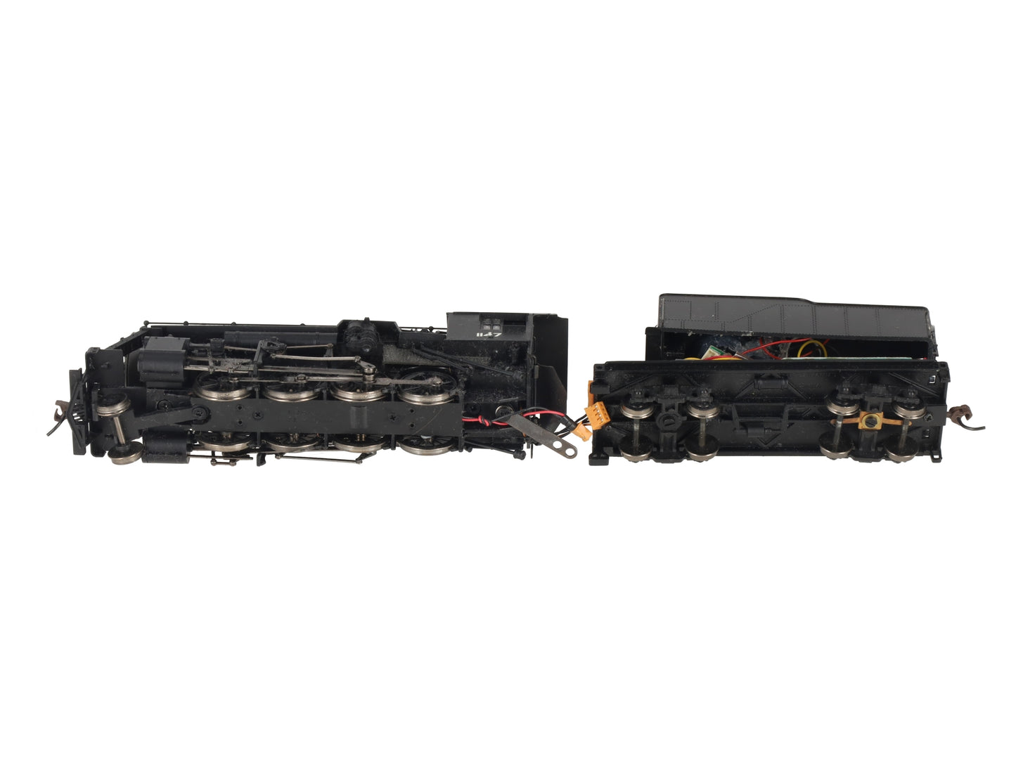 Bachmann 82307 HO Black Undecorated Baldwin 4-6-0 Steam Locomotive & Tender/Box