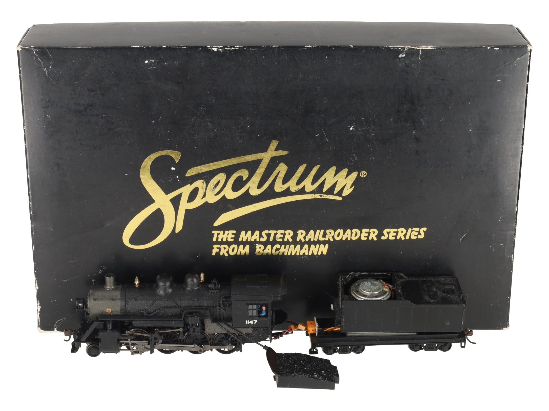 Bachmann 82307 HO Black Undecorated Baldwin 4-6-0 Steam Locomotive & Tender/Box