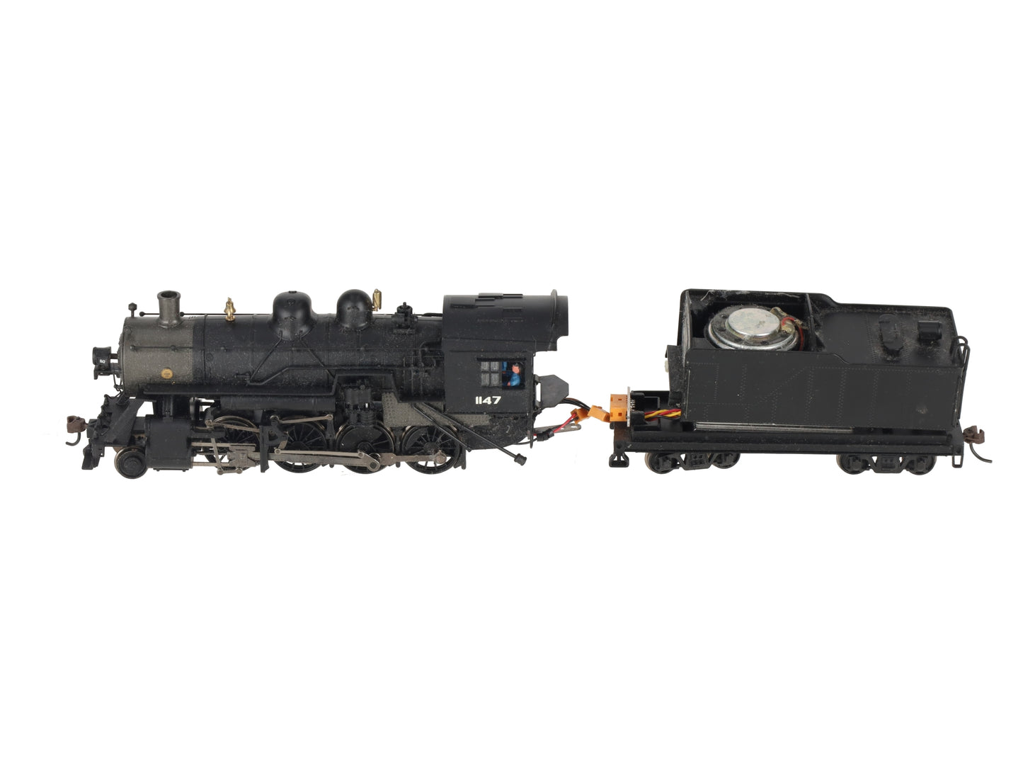 Bachmann 82307 HO Black Undecorated Baldwin 4-6-0 Steam Locomotive & Tender/Box