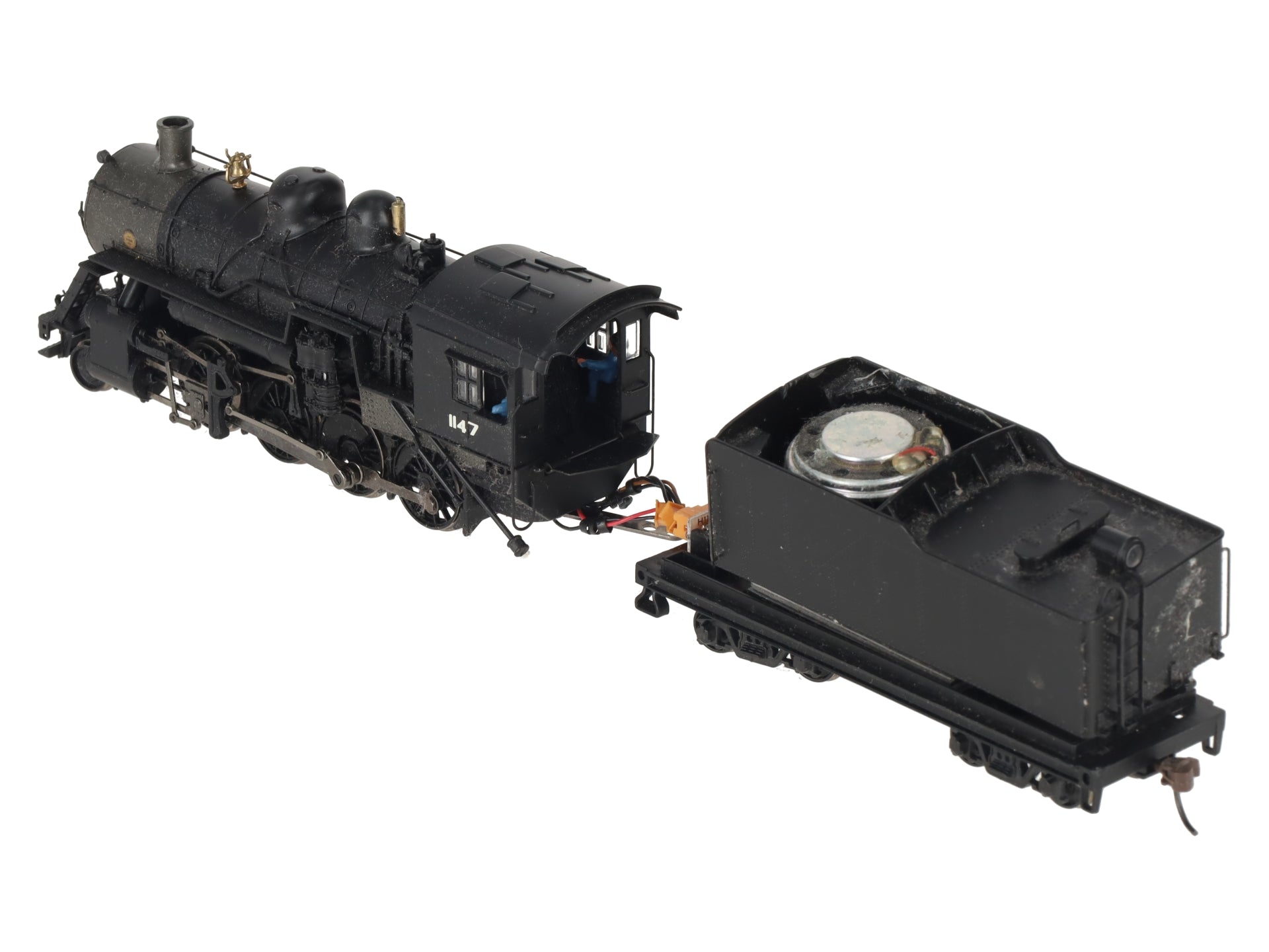 Bachmann 82307 HO Black Undecorated Baldwin 4-6-0 Steam Locomotive & Tender/Box