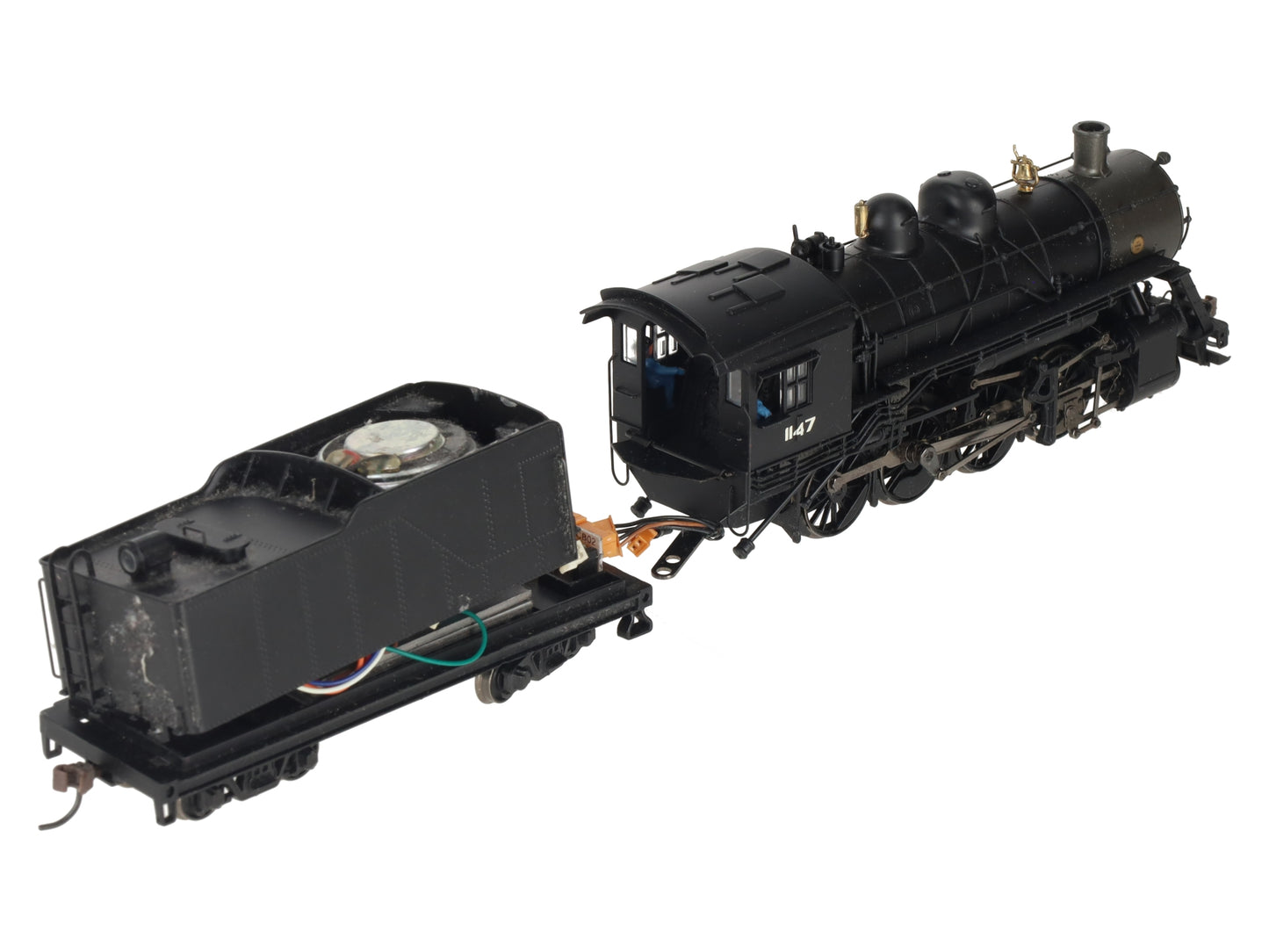 Bachmann 82307 HO Black Undecorated Baldwin 4-6-0 Steam Locomotive & Tender/Box